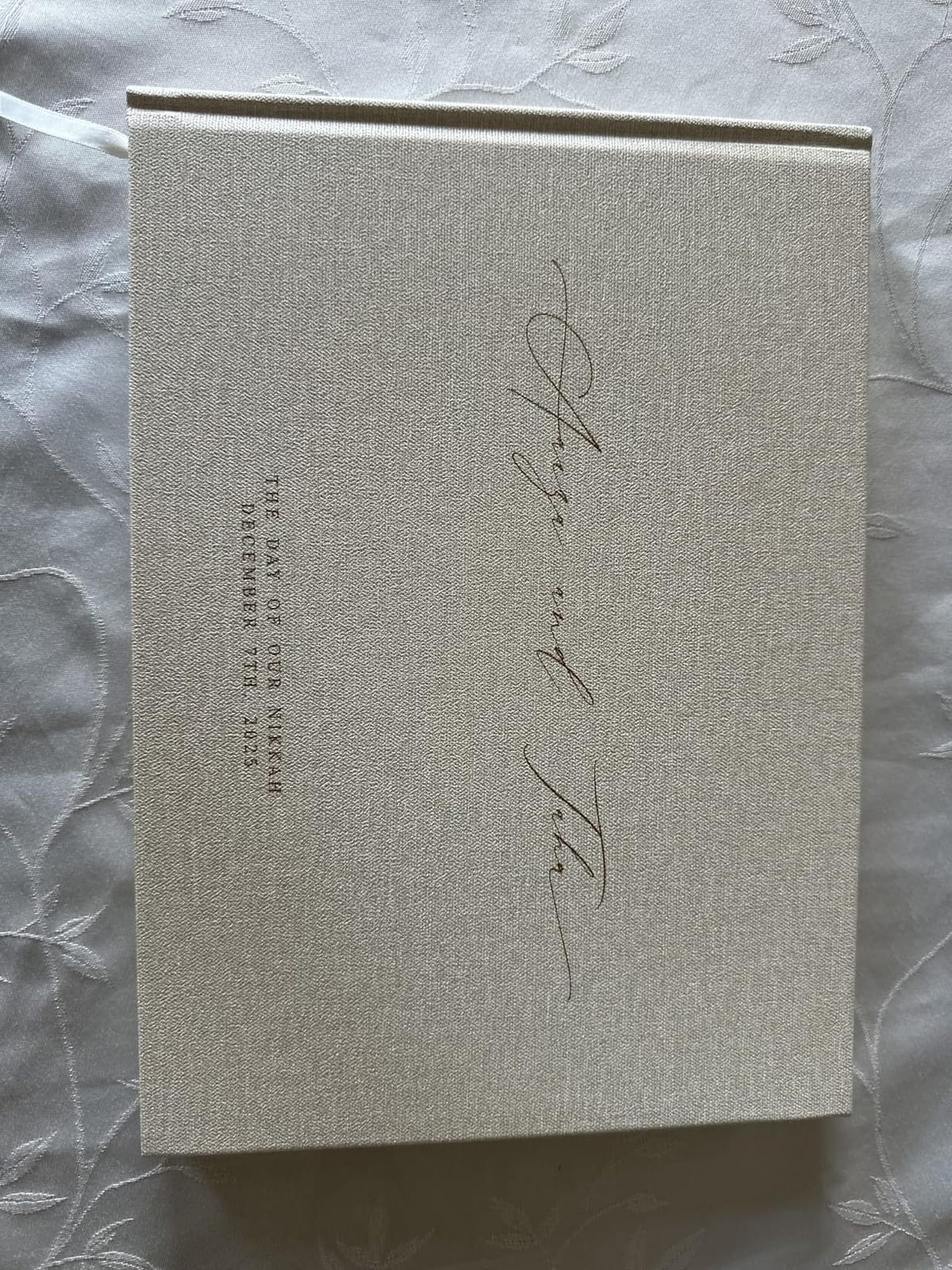 Personalized Guestbook in Eggshell - 11.5 x 8.5