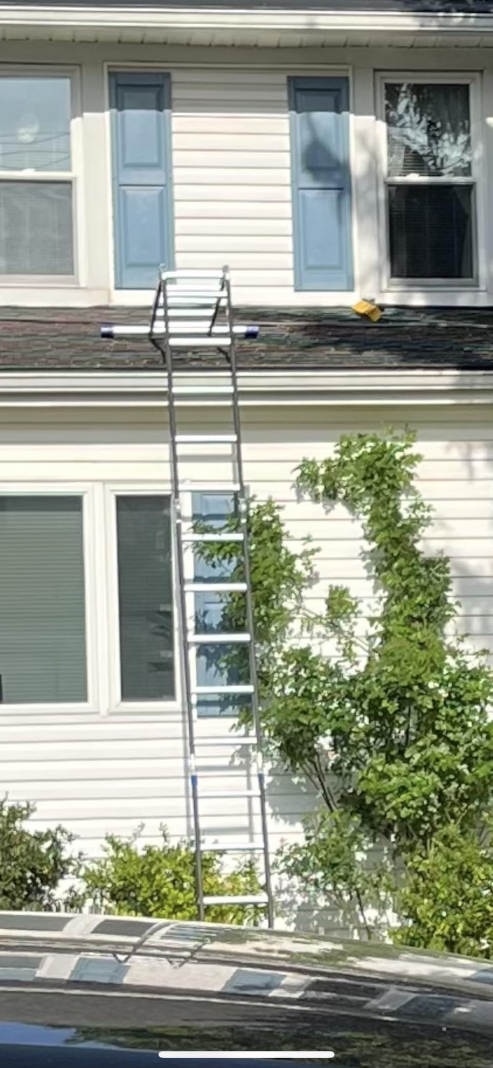 Bryner Step Folding Ladder 19.6ft Multi-Purpose Aluminium Extension Ladders, 7 in 1 Folding Adjustable Telescoping Step Ladder 330lbs customer photo 2