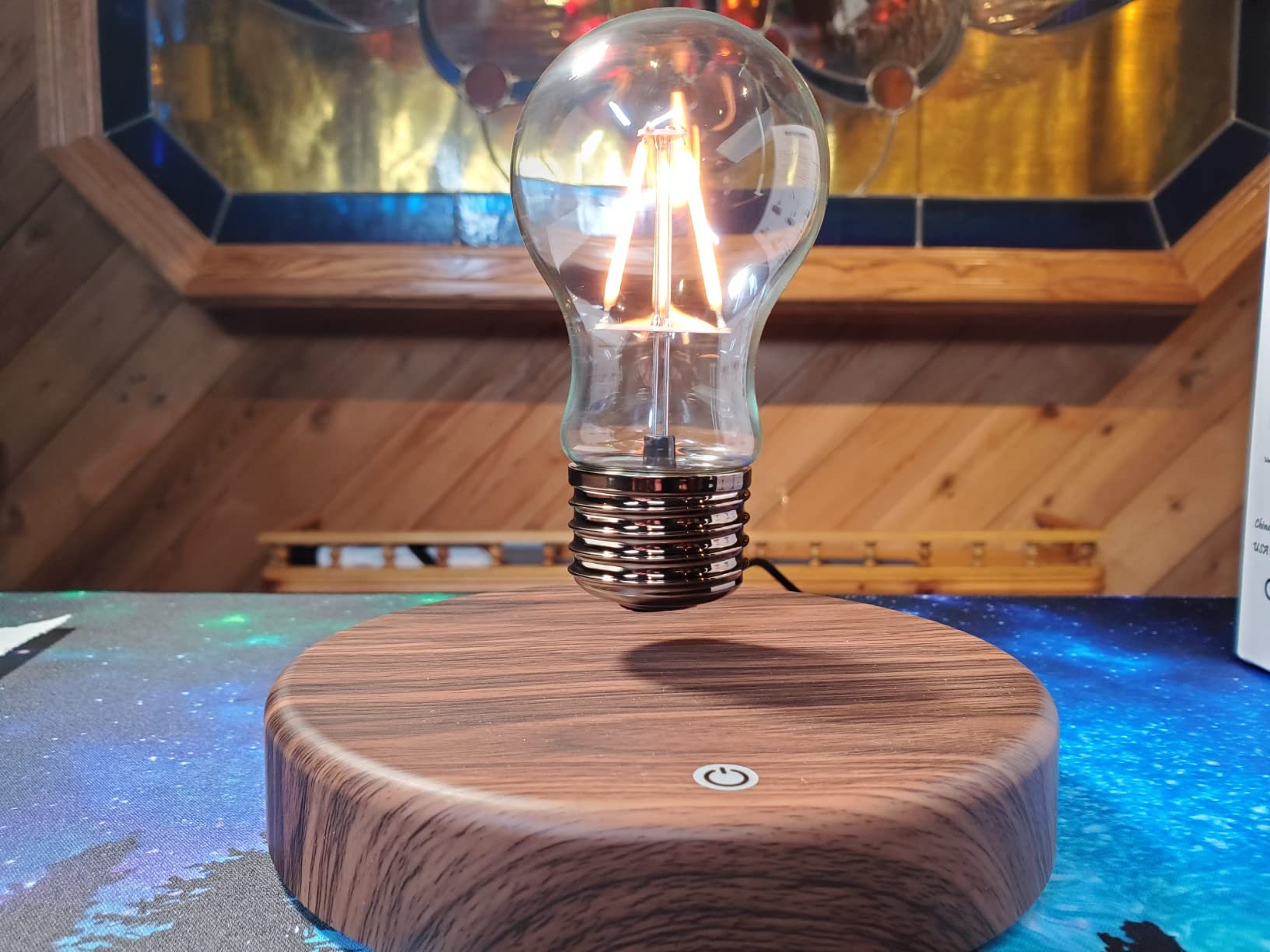 MOOCCI Levitating Bulb Lamp, Magnetic Floating Night Light for Desk Decor - Unique Valentine's Day Gift for Lovers, Cool Tech Gadget for Home Office, Christmas Birthday Present customer photo 1