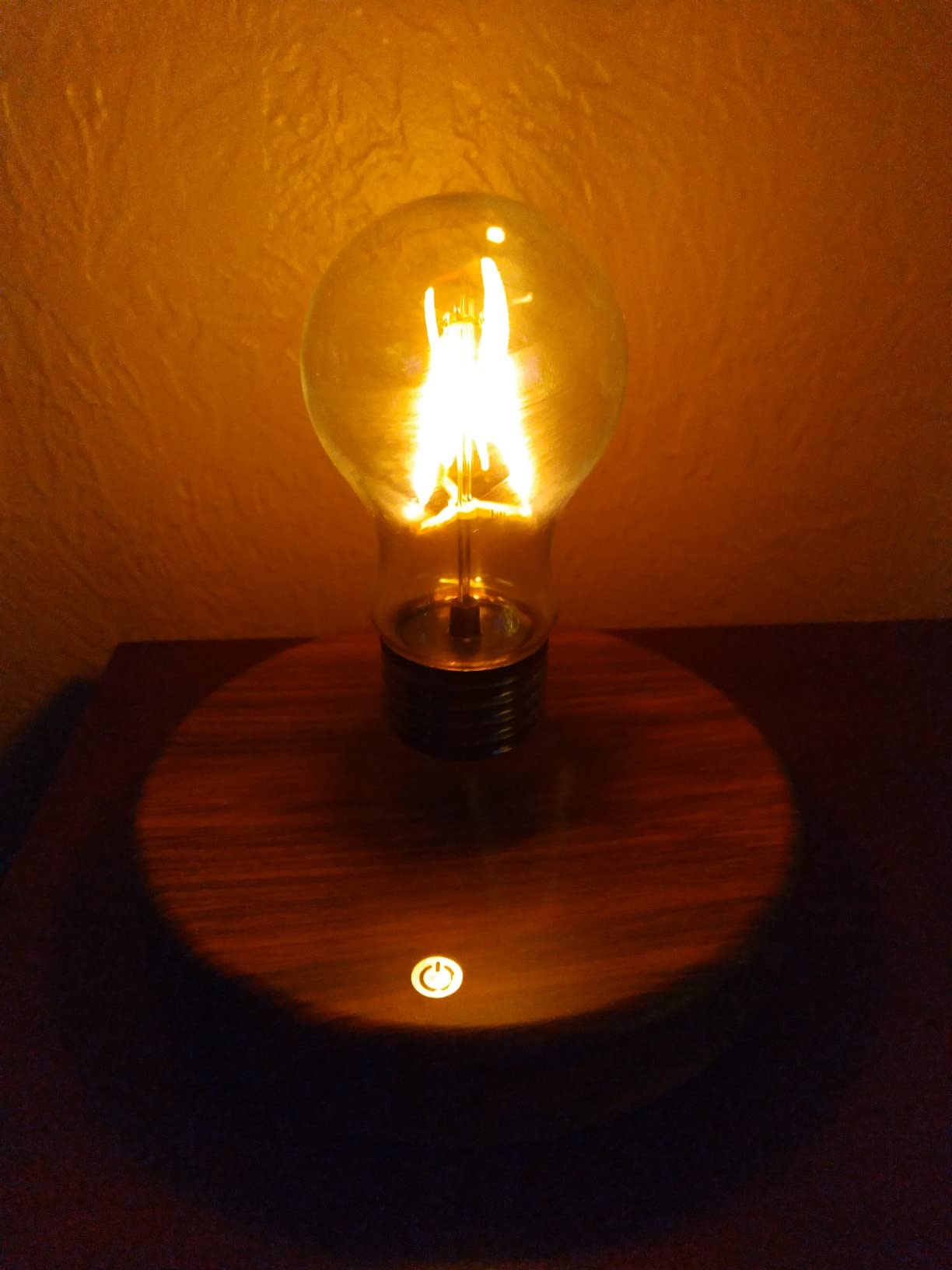 MOOCCI Levitating Bulb Lamp, Magnetic Floating Night Light for Desk Decor - Unique Valentine's Day Gift for Lovers, Cool Tech Gadget for Home Office, Christmas Birthday Present customer photo 2