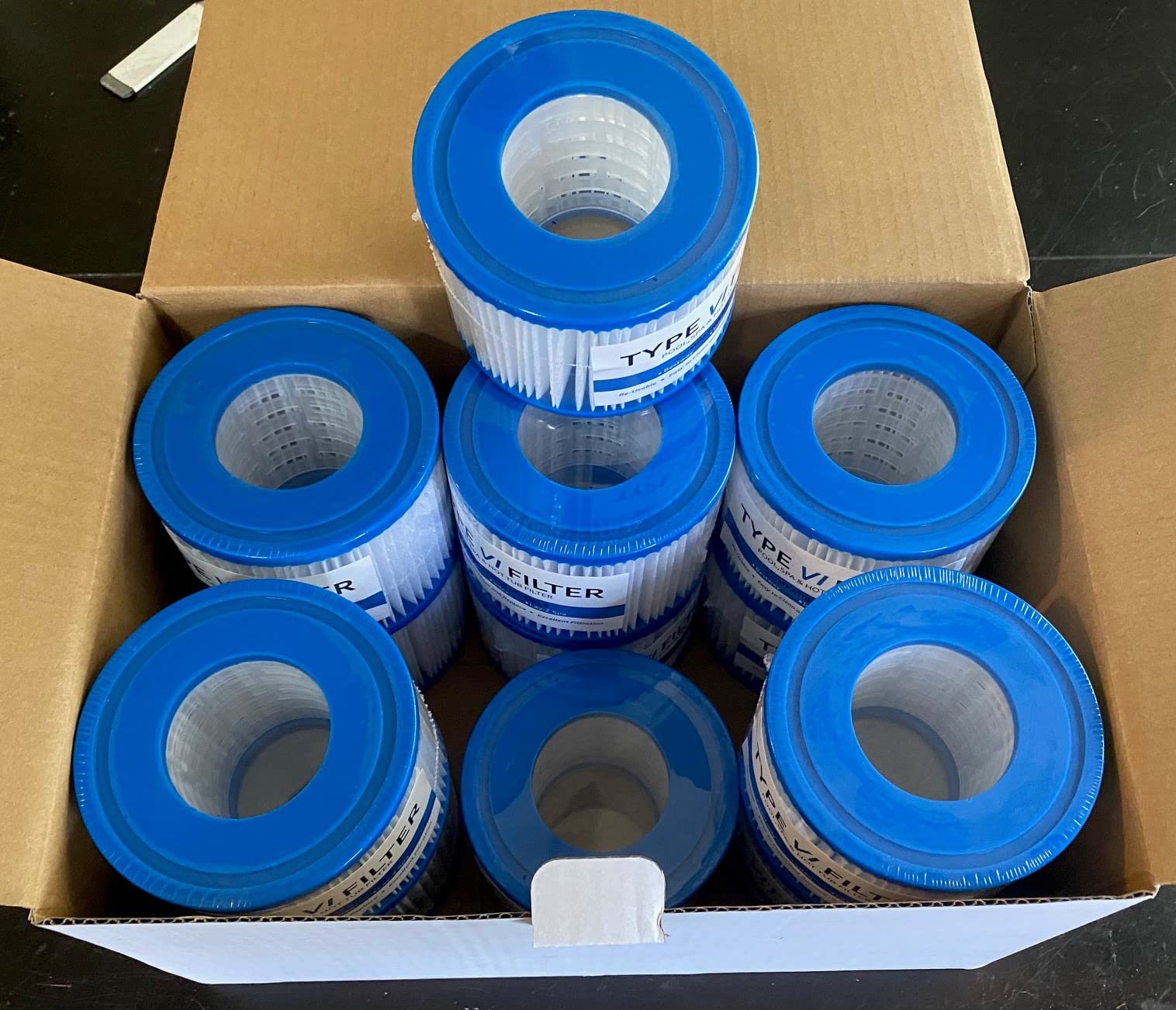 Type VI Hot Tub Filter & SPA Filter for Lay-Z Spa/Intex/Coleman SaluSpa | for 90352E, 58323E, 58324 Hot Tub Filter, Swimming Pool Pump Filter Cartridge, 12 Pack customer photo 1