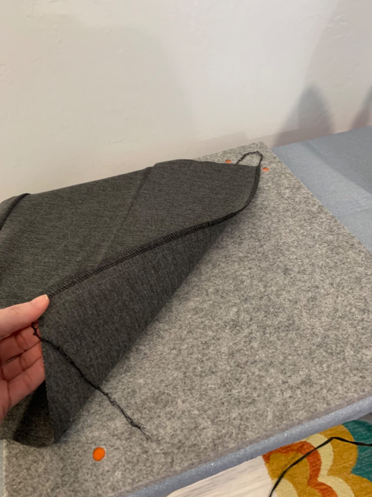 oliso MultiMat Wool Pressing Mat - 14 in x 14 in for Quilting | 100% New Zealand Fiber, 1/2 in Thick, Ironing Pad, Sewing Supply, Portable, Felted customer photo 2