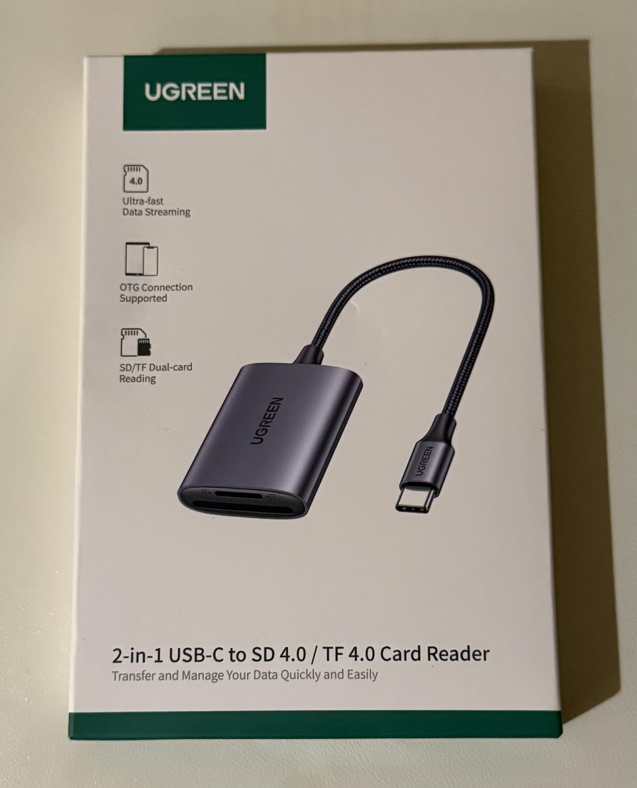 UGREEN USB C SD 4.0 Card Reader, UHS-II Micro SD Card Reader Memory Card Reader Fast for SD Micro SD SDXC SDHC UHS-II & UHS-I Cards for iPhone 16/15 Pro Max MacBook Laptop Tablet Smartphone Android customer photo 2