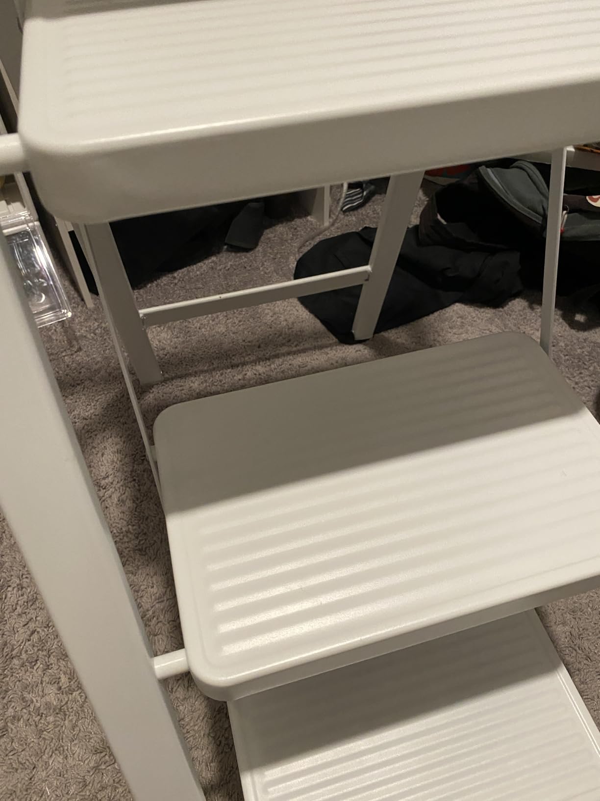 SOLADDER 6 Step Ladder, Folding Step Stool, Lightweight Stepladder, Black | Reach 12ft; Anti-Slip 7.9'' Wide Pedal; Portable Handrail; Space-Saving; For Kitchen, Home, Library, Office Use; 300lbs Capacity customer photo 1