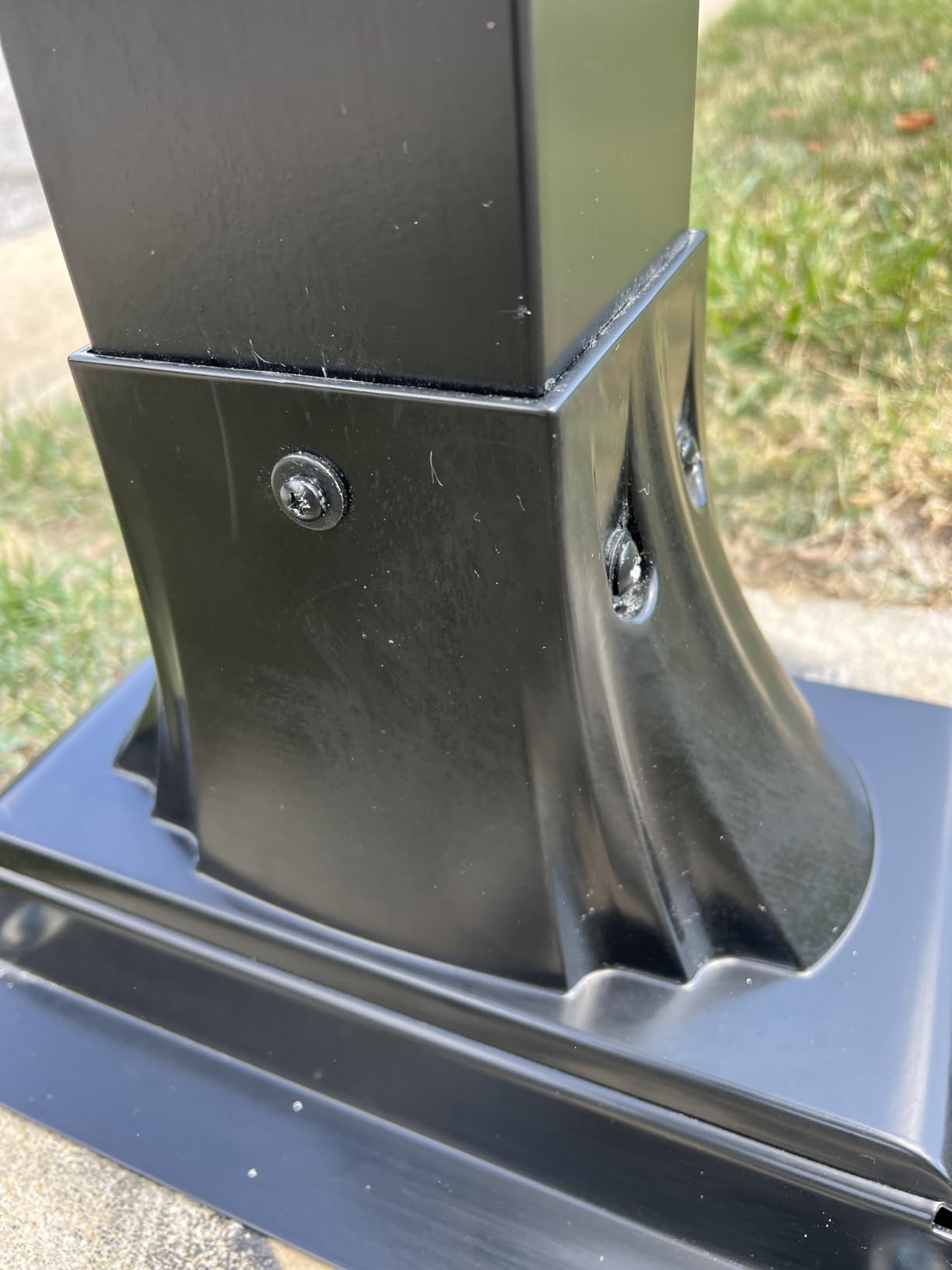 Architectural Mailboxes Callaway Cast Aluminum Mailbox Post, White | Heavy-duty post with weather-resistant outdoor build and a powder-coat finish. customer photo 2