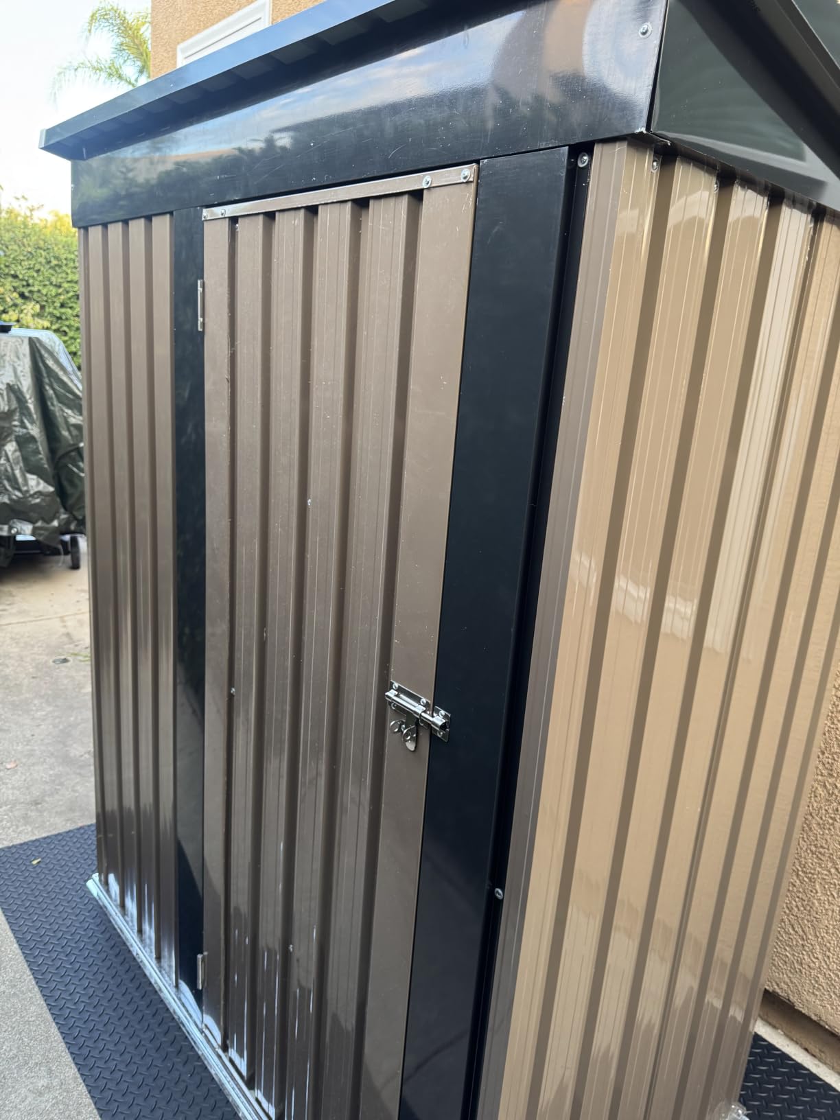 Patiowell 5x3 FT Outdoor Storage Shed, Brown customer photo 2
