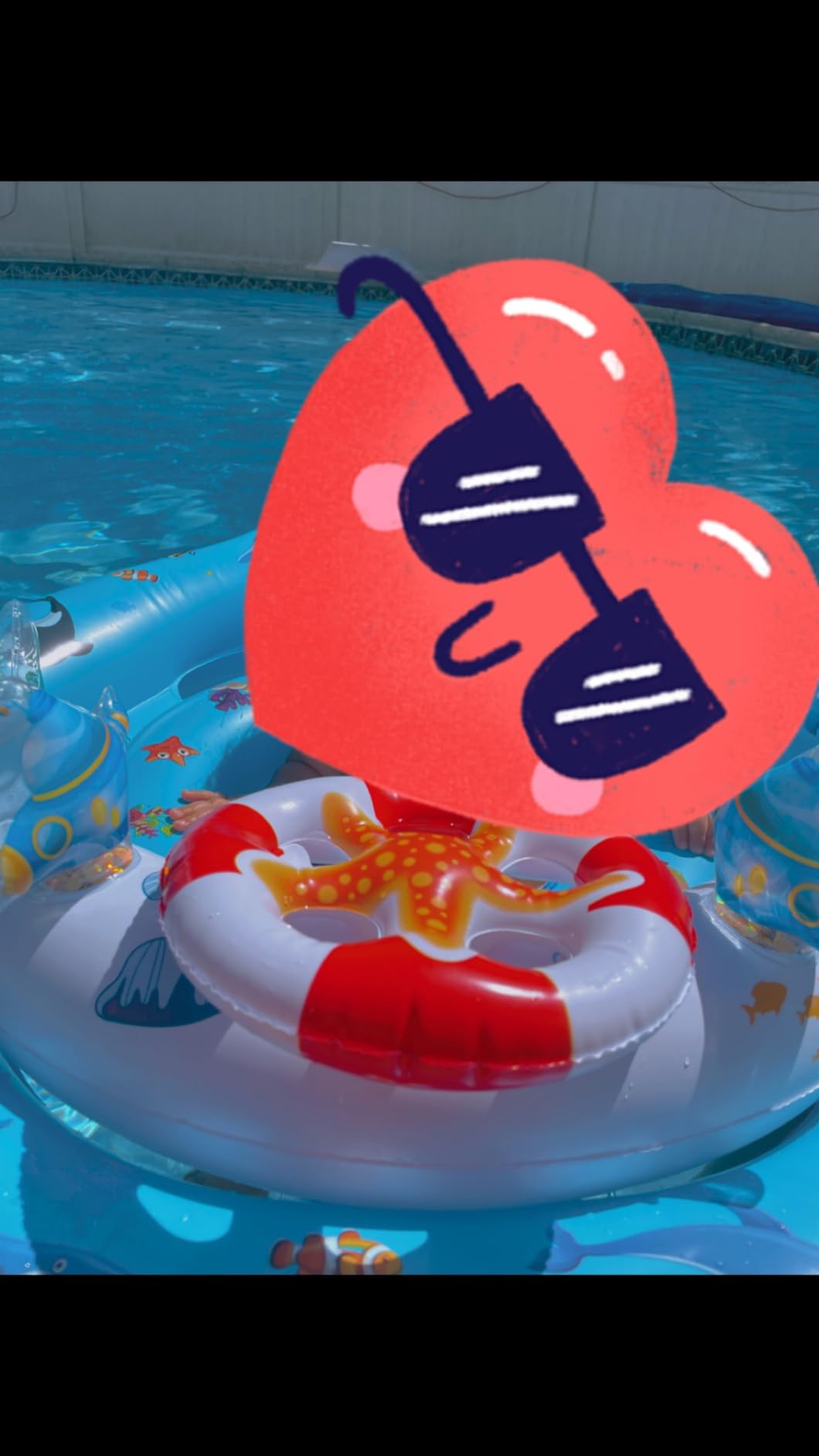 Baby Pool Float with Canopy Upf50+ Sun Protection, Baby Swimming Float | Inflatable Kids Pool Floats with Toy Play Console for Baby 6-36 Months, Infant Swimming Float with Adjustable Safety Seat customer photo 2