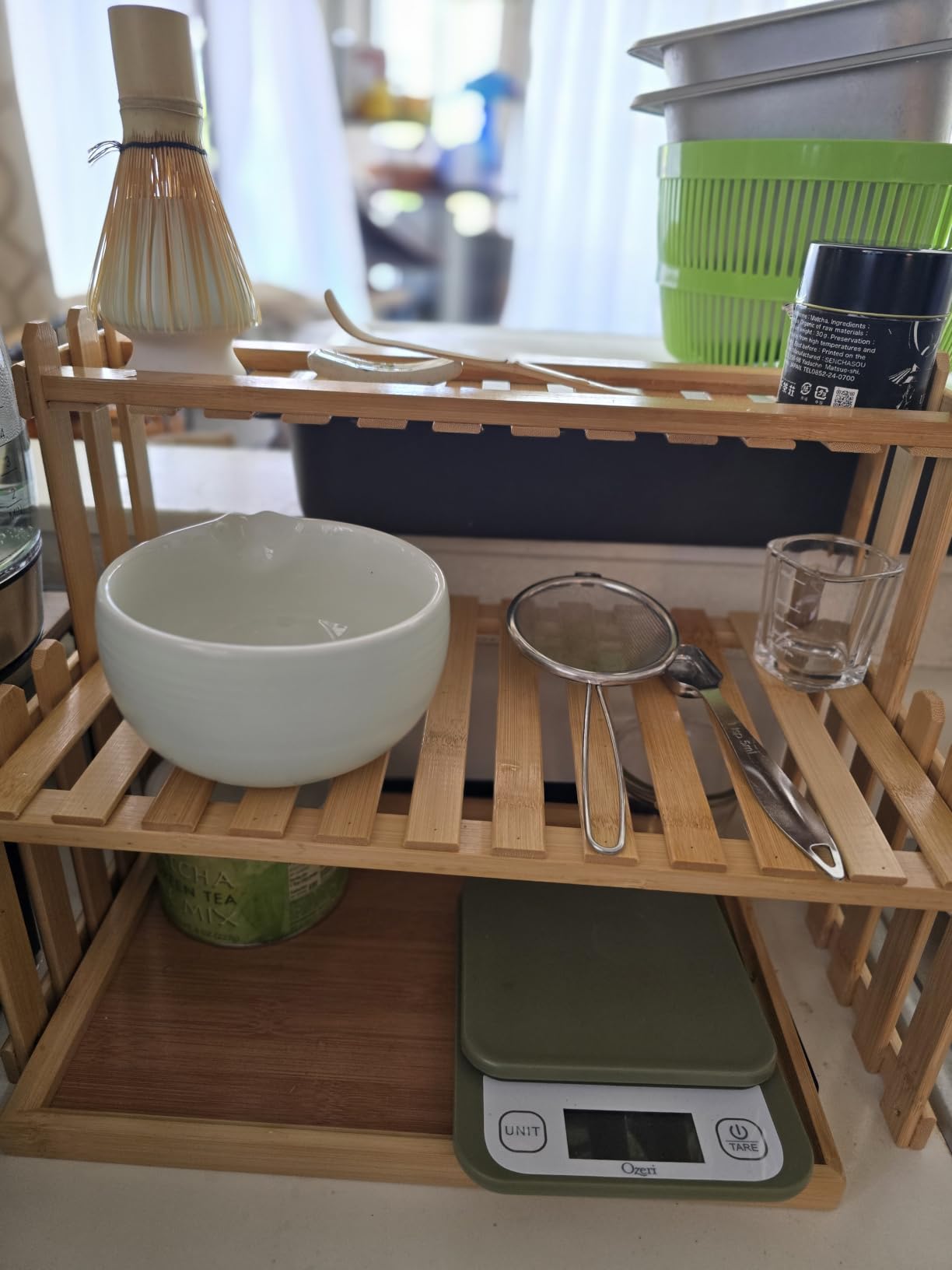 Joiish 10-Pcs Matcha Whisk Set, Matcha Kit with Measuring Spoon/Cup, Green | Complete Matcha Tea Making Tools | Bamboo Whisk, Ceramic Bowl with Spout & Holder, Stainless Sifter, Gift for Starter customer photo 2