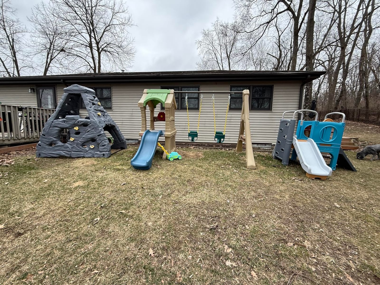 Step2 Scout & Slide Climber, Kids Outdoor Playset, Backyard Playground Set, Slide, Climbing Wall, Tunnel, Outside Vintage Style Jungle Gym, for Toddlers 2-6 Years Old customer photo 2