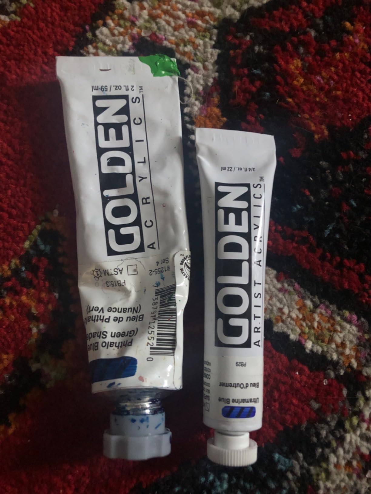 GOLDEN Heavy Body Acrylics Traditional Set, 8 Colors + Glazing Liquid customer photo 1
