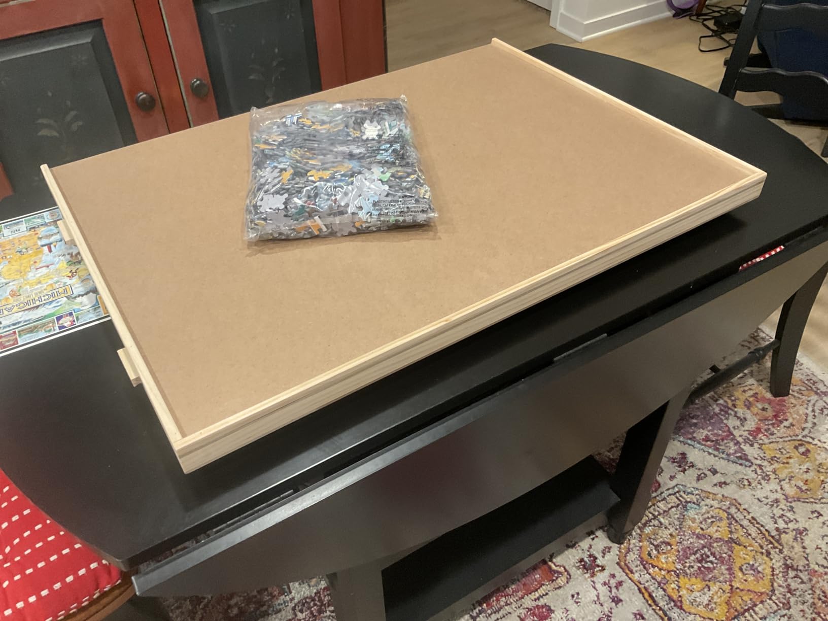 Rotating 1000 Piece Wooden Puzzle Board | 30