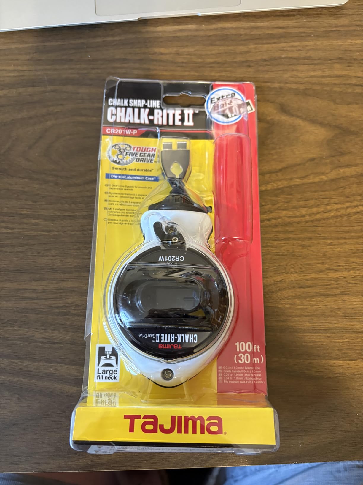 Tajima Chalk Line, ChalkRite II Extra Bold | ChalkRite Dura Chalk Box Delivers Extreme Bold 1.8mm Snap Line, Engineered for Professional Construction Layouts, CR503S customer photo 1