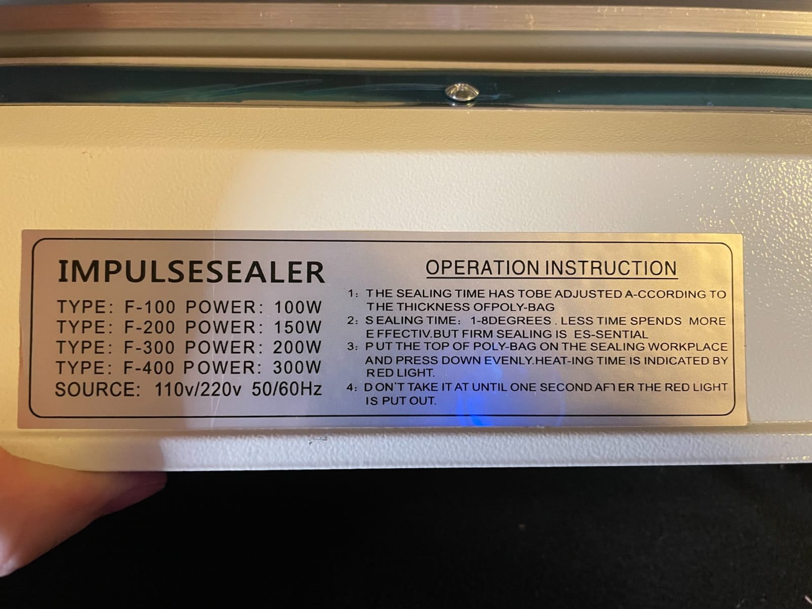 Impulse Heat Sealer 16 Inch Mylar Bag Sealer Heat Seal Machine, 110v Manual Heat Sealer for Plastic/Poly/Cookie Bags, 8 Replacement Parts & Teflon Cloth Strip(2 Round Cutter Lines Included) customer photo 2