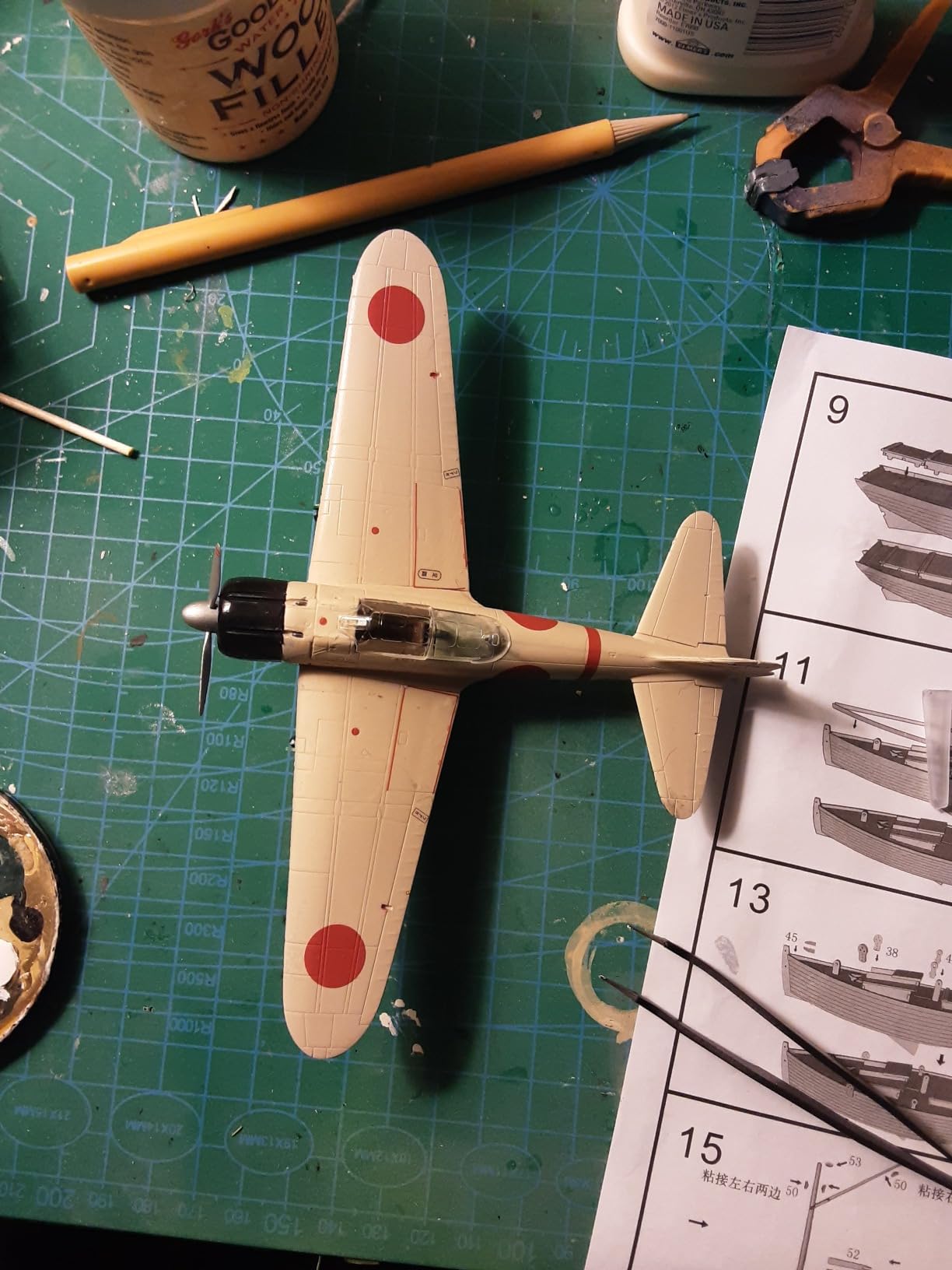 Airfix Model Airplane Kit Gift Set - A01005B Mitsubishi A6M2b Zero, Plastic Plane Model Kits for Adults & Kids 14+, Skill Level 1, 1:72 Scale WW2 Military Aircraft Models customer photo 1