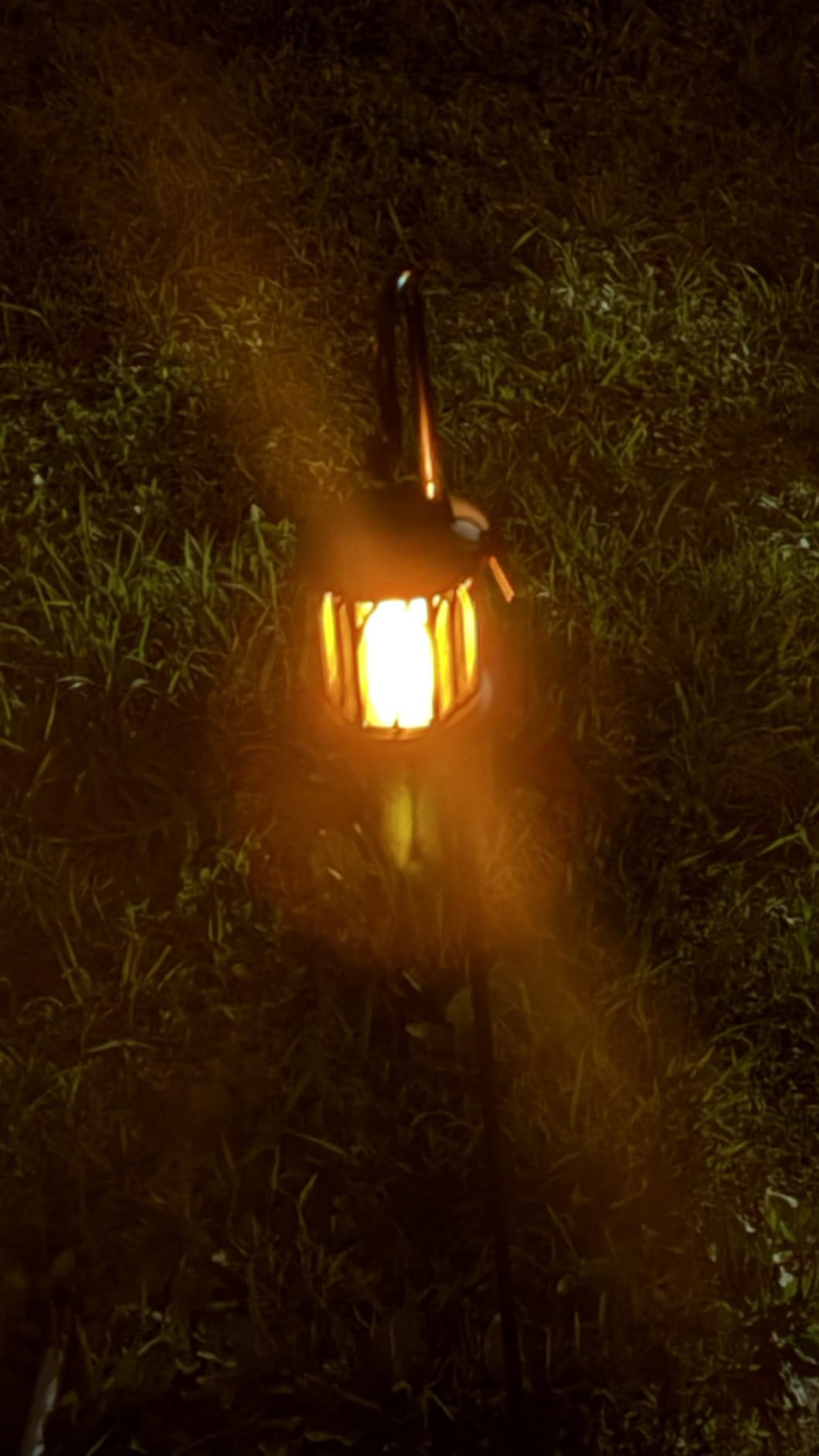 KOOPER 4 Pack Solar Lantern Outdoor Lights, Upgraded Flickering Flame Solar Lanterns customer photo 1