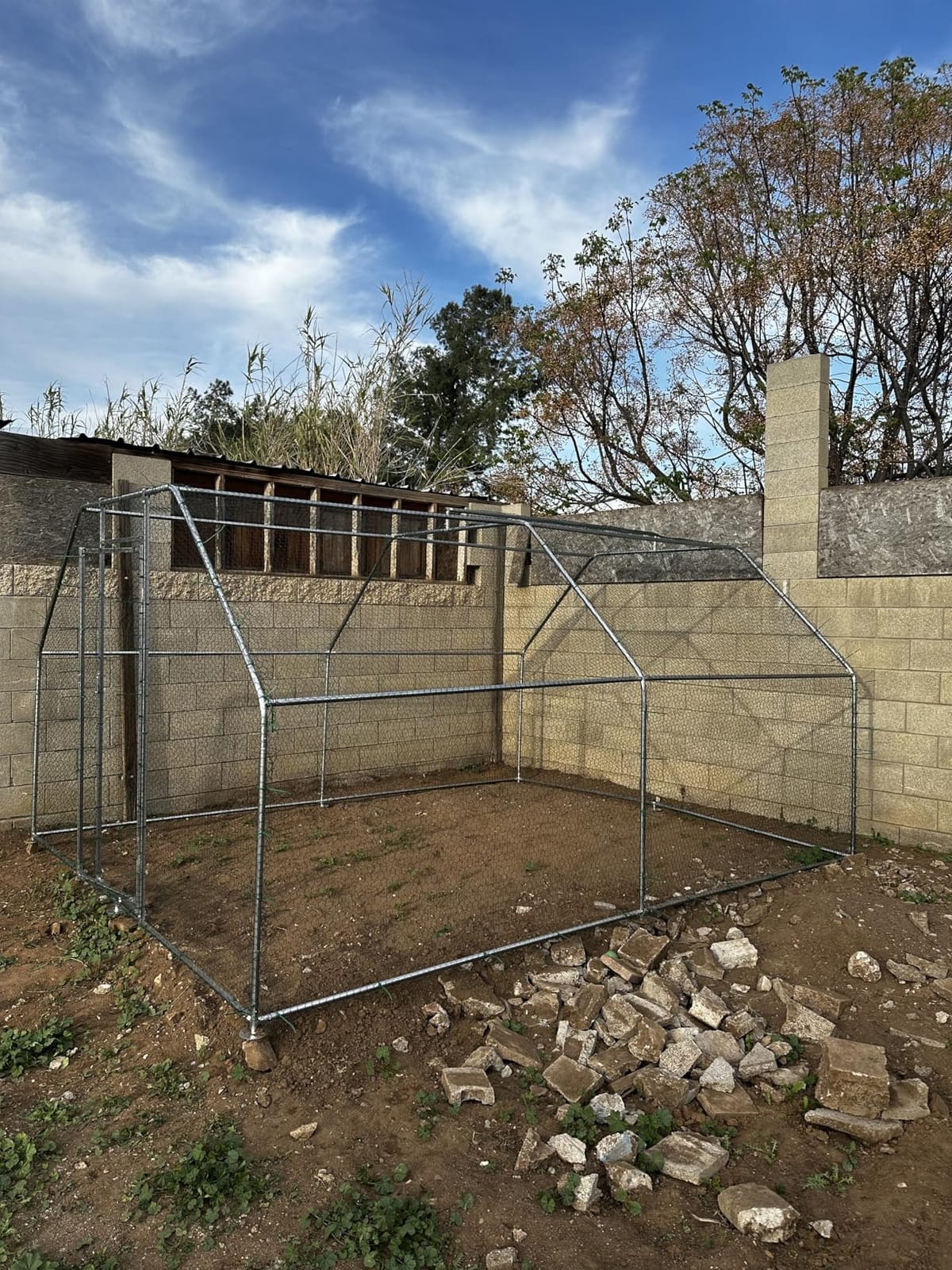 CHIKENCOOP 19.5x9.8x6.5 ft Metal Chicken Coop, Chicken Run with Cover customer photo 2
