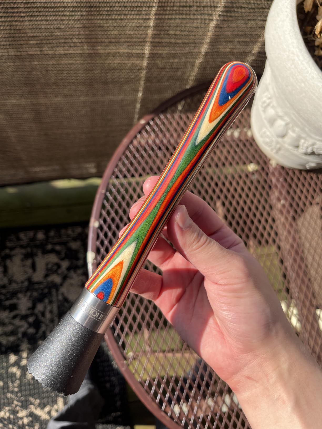 Baltique Marrakesh Collection Wooden Muddler for Cocktails - Colorful Birch Wood Handle with Non-Scratch Head, Perfect for Mojitos, Old Fashioneds & Home Bartending customer photo 1