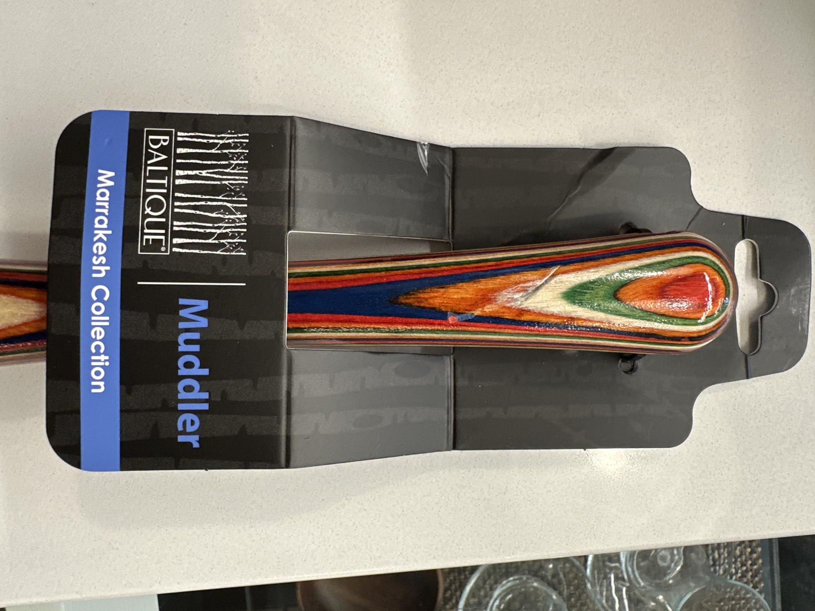 Baltique Marrakesh Collection Wooden Muddler for Cocktails - Colorful Birch Wood Handle with Non-Scratch Head, Perfect for Mojitos, Old Fashioneds & Home Bartending customer photo 2