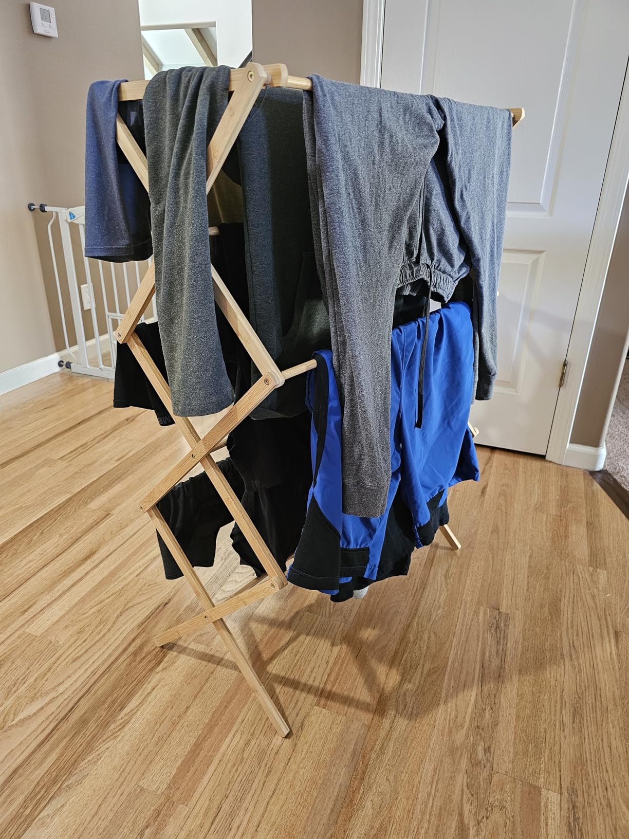 Honey-Can-Do Collapsible Bamboo Drying Rack - Sturdy & Foldable Laundry Drying Rack customer photo 1