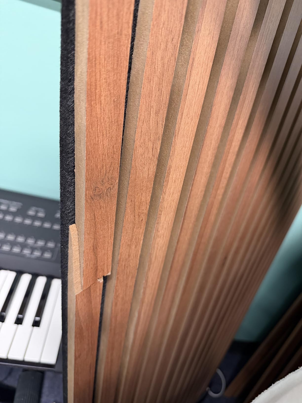 Art3d 2-Pack Fluted Acoustic Wood Slat Wall Panel, 47.2 x 23.6 Inch, Walnut | Noise Control, Easy to DIY, Natural Texture, Sustainable Material, Ideal for Homeowners, Designers, for Living Room, Office customer photo 2