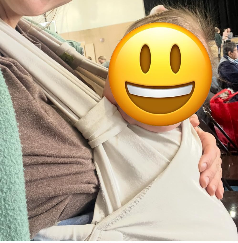 Boba Bliss Pre-Wrapped Baby Wrap Carrier, Newborn Sling, Black | Stretchy Hybrid Sling that slips on in seconds, no tying, Hip-Healthy certified with Head Support for newborns 0-18 months customer photo 2