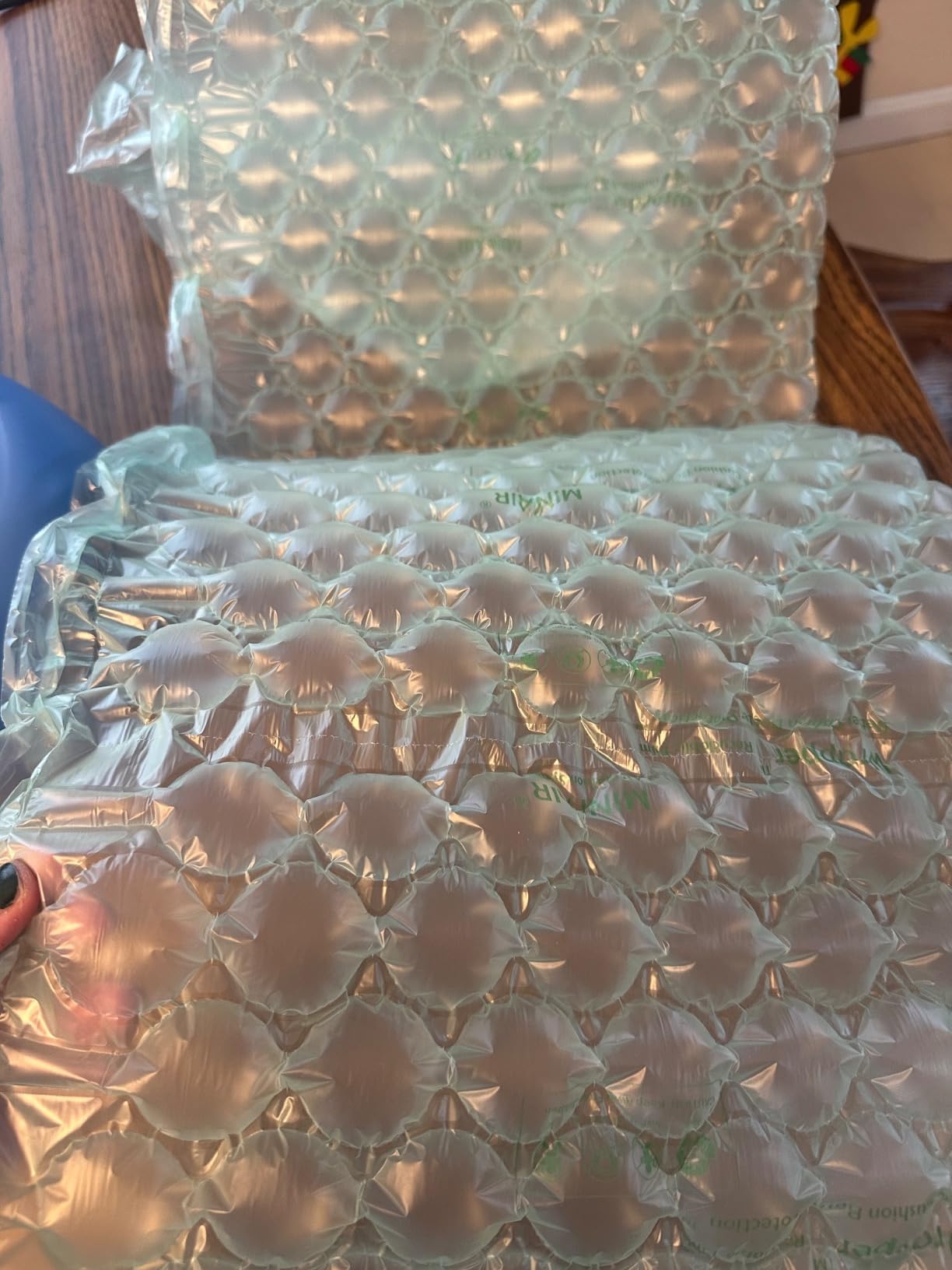Mini Air EA2S Air Cushion Machine, Air Pillows Maker, Bubble Wrap Machine, Air Pillow Packaging Machine with 2 Free 164 ft/50m Test Film Roll for Package and Product Shipment Protection customer photo 1
