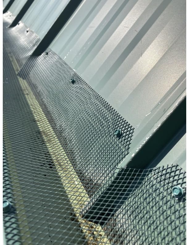 Aluminum Gutter Guard 5 Inch x 50 Feet Roll, Aluminum Leaf Filter Gutter Protection, Leaf Guard Protects from Branches, Leaves, Debris, Easy Install, Does Not Rust customer photo 1