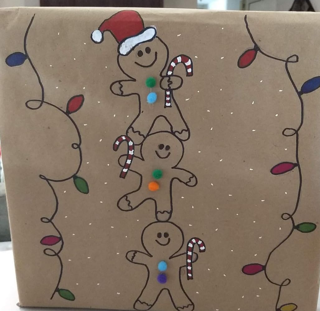 PerkHomy Brown Kraft Paper Roll 17.5