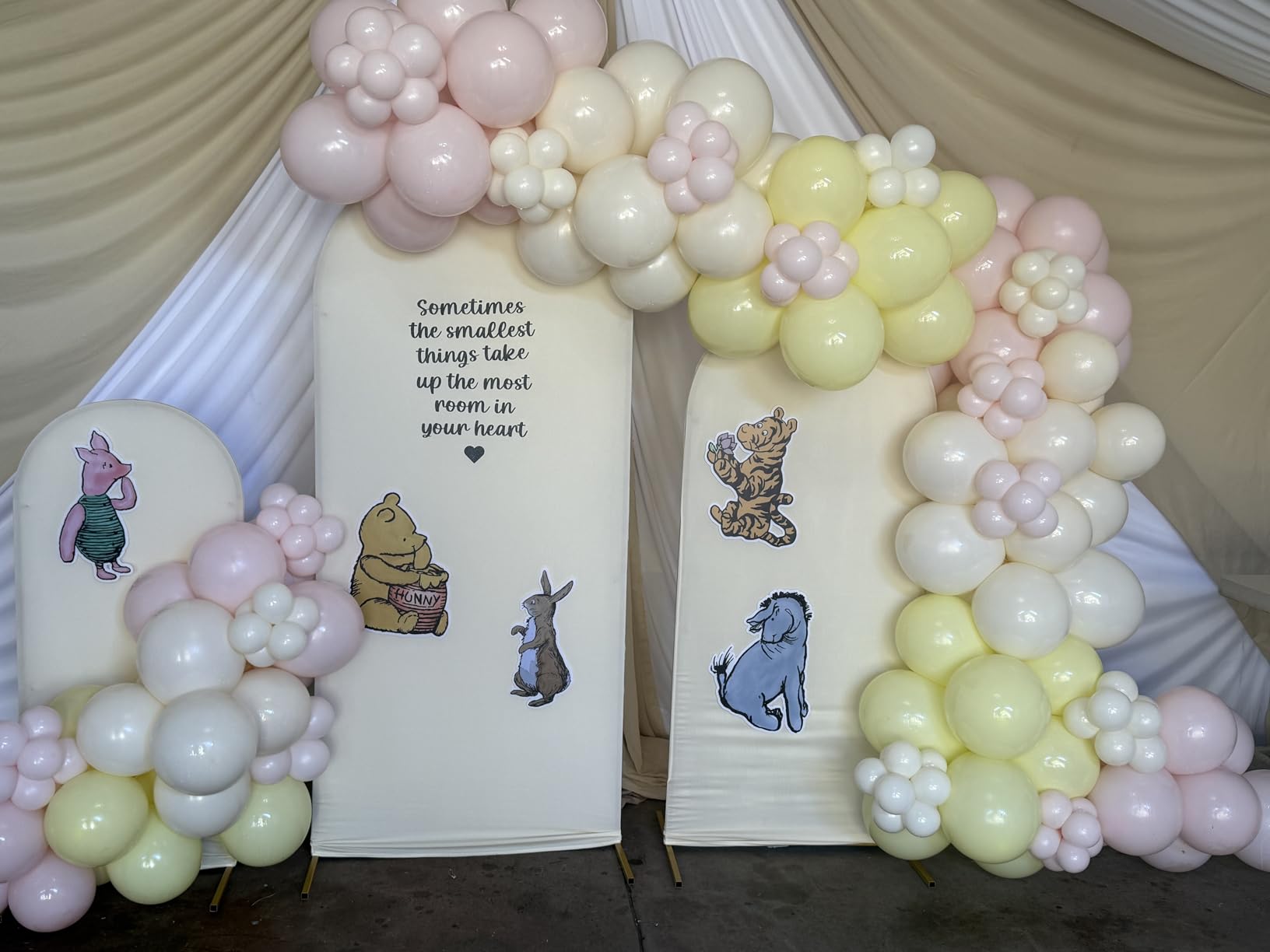 Wedding Arch Backdrop Stand 7.2FT 6.6FT 6FT Gold Metal Arch Stand Set of 3, Balloon Arch Frame for Wedding Ceremony Birthday Party Bridal Baby Shower Decor customer photo 1
