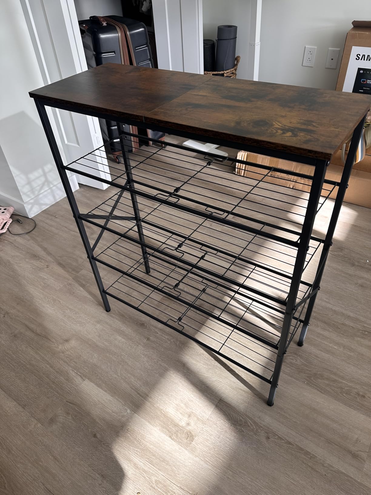 10 Tier Shoe Rack, Large Capacity Shoe Storage Organizer Holds 40 Pairs, Sturdy and Stable, for Entryway, Hallway, Closet, Dorm Room, Rustic Brown SS10BR customer photo 1