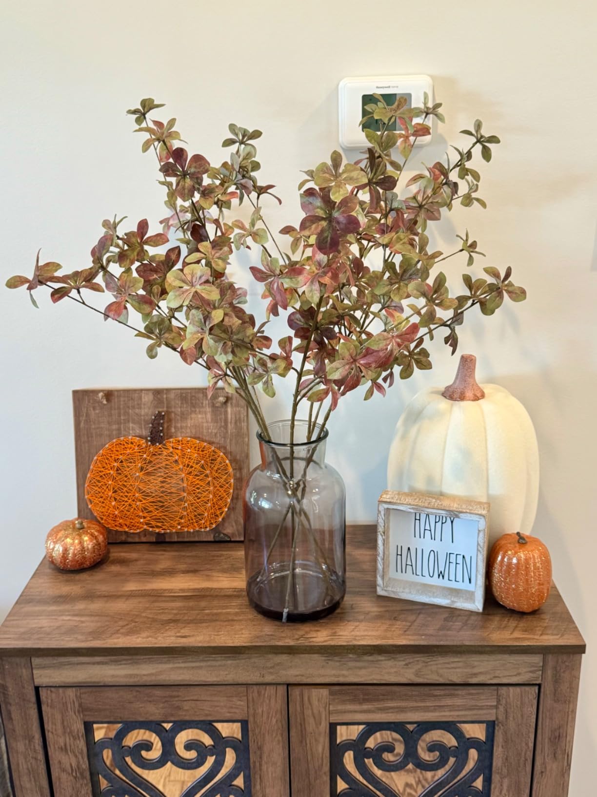Artgar Pumpkin Decor, 8 PCS Halloween Pumpkin | Metal Cracked Design Foam Pumpkins for Fall Halloween Thanksgiving Harvest Home Mantel Tabletop Indoor Outdoor Decorations customer photo 2