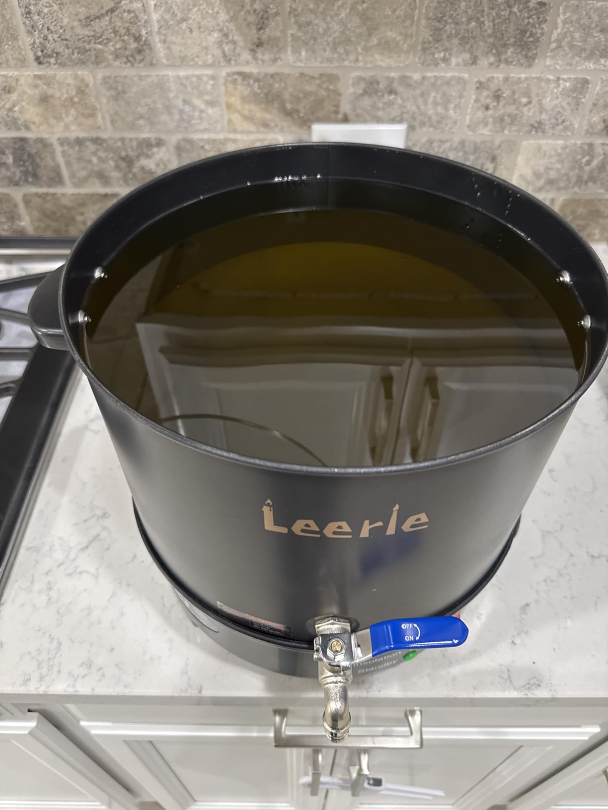 Leerie 20Lbs Commercial Wax Melter for Candle Making, L10 Extra Large Electric Wax Melting Pot Kit for Candle Making Business with Heating Core Brass Spout & Temp Control & Heat Resistant Handle customer photo 2