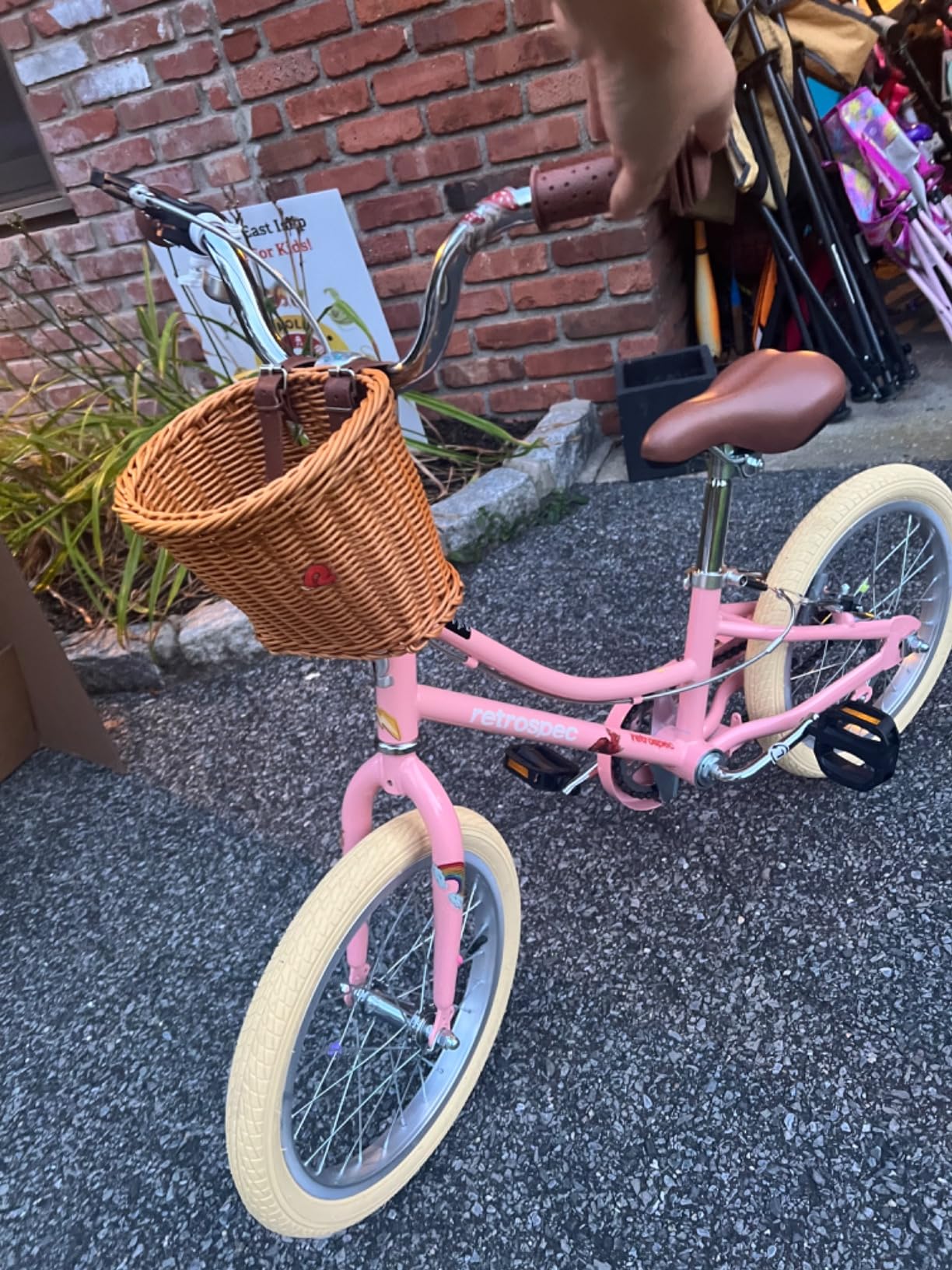 Retrospec Beaumont Mini 16in Kids Bike with Training Wheels & Basket - Beginner Bicycle for 4-6 Year Olds, Low-Profile Frame, V-Brakes & Safety Bell customer photo 2
