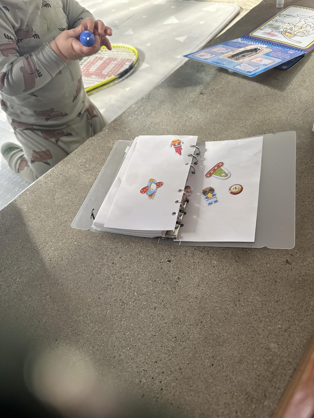 SUNEZLGO Reusable Sticker Album with 100 Sheets, Collecting Book with Pockets, A5 customer photo 2