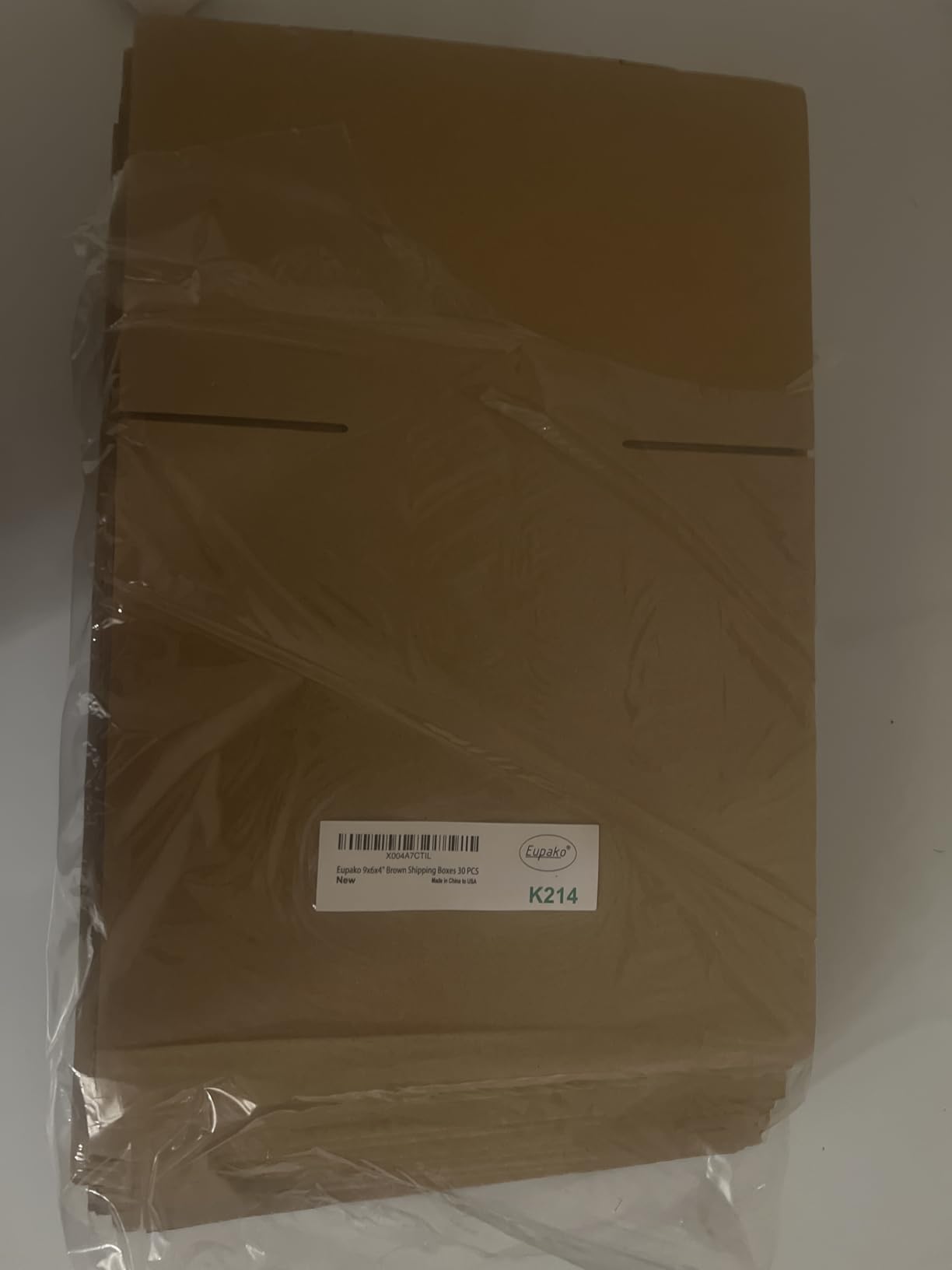 Eupako 10x7x5 Small Shipping Boxes 30-Pack White Corrugated Box Mailers, Cardboard Boxes for Packaging Small Business, Mailing customer photo 2