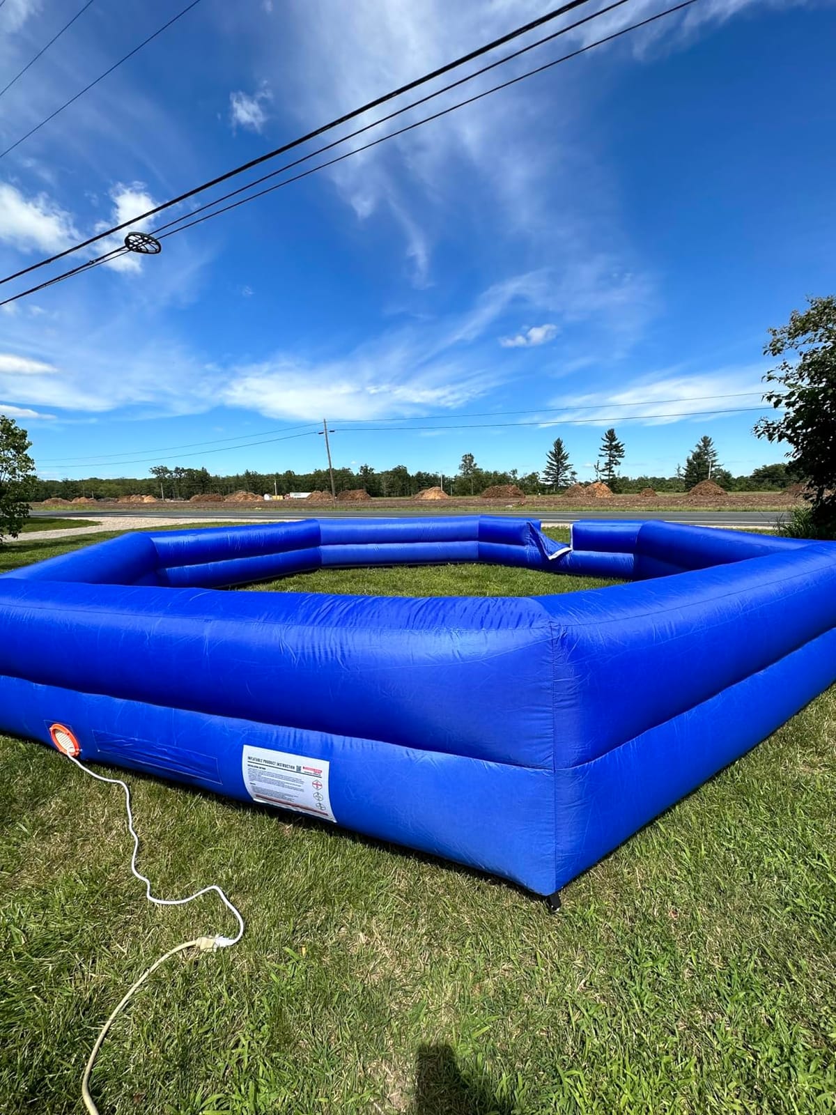 WARSUN 15FT Gaga Ball Pit Inflatable with Powerful Blower, Portable Gagaball Court for Indoor Outdoor Family Activities Inflatable Sport Games customer photo 1