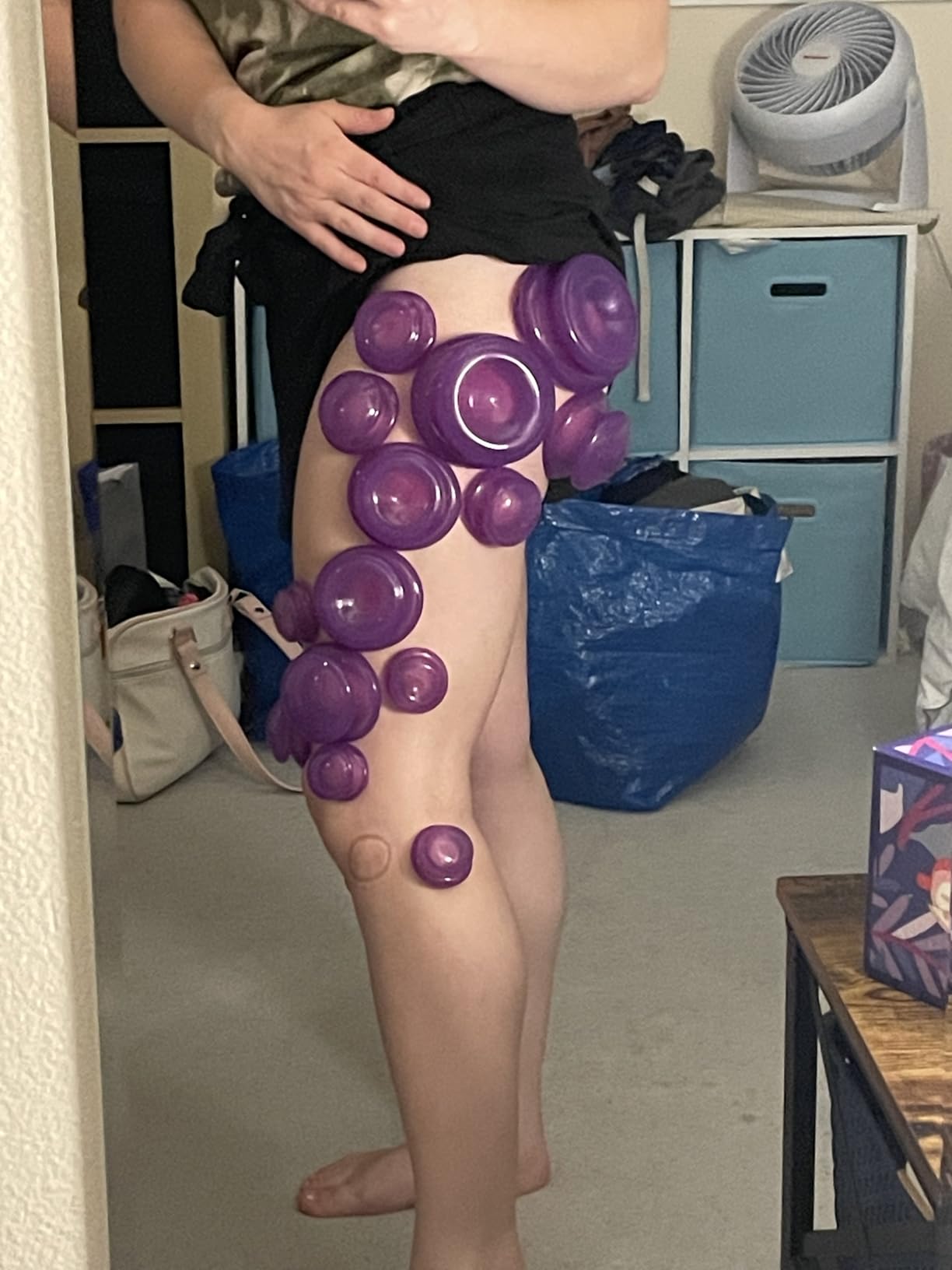 Geiserailie 16 Pcs Silicone Cupping Therapy Set 4 Sizes Body, Purple | Professional Massage Cups Relieve Muscle Pain, Vacuum Suction Design, Safe on Back Legs Arms Nerve, Reusable Kit customer photo 1