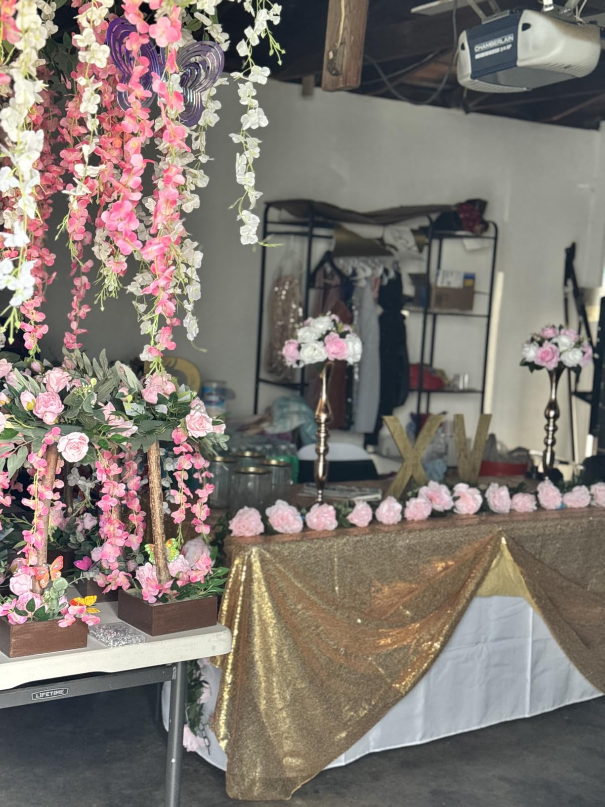 6 Pcs Wedding Flower Stand Metal Flower Centerpieces Stand for Table Vase Arrangement Rack for Wedding Reception Dinner Table Party Decor (20 Inch, Gold) customer photo 1