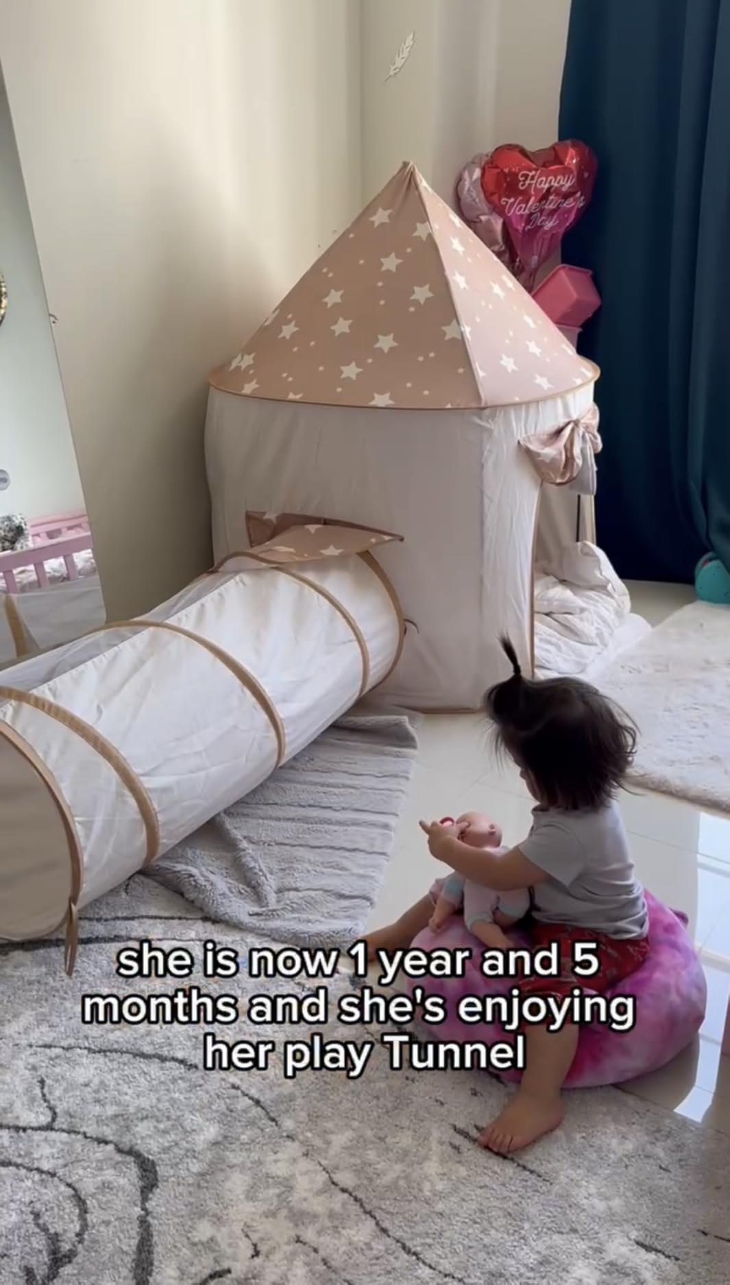 Tiny Land 5-Piece Play Tunnel & Ball Pit, Pop-Up Indoor Tent for Toddlers | Foldable Outdoor Playhouse With Carry Bag, Crawl-Through Fun And Spacious Activity Zones, Gift For Boys & Girls customer photo 1