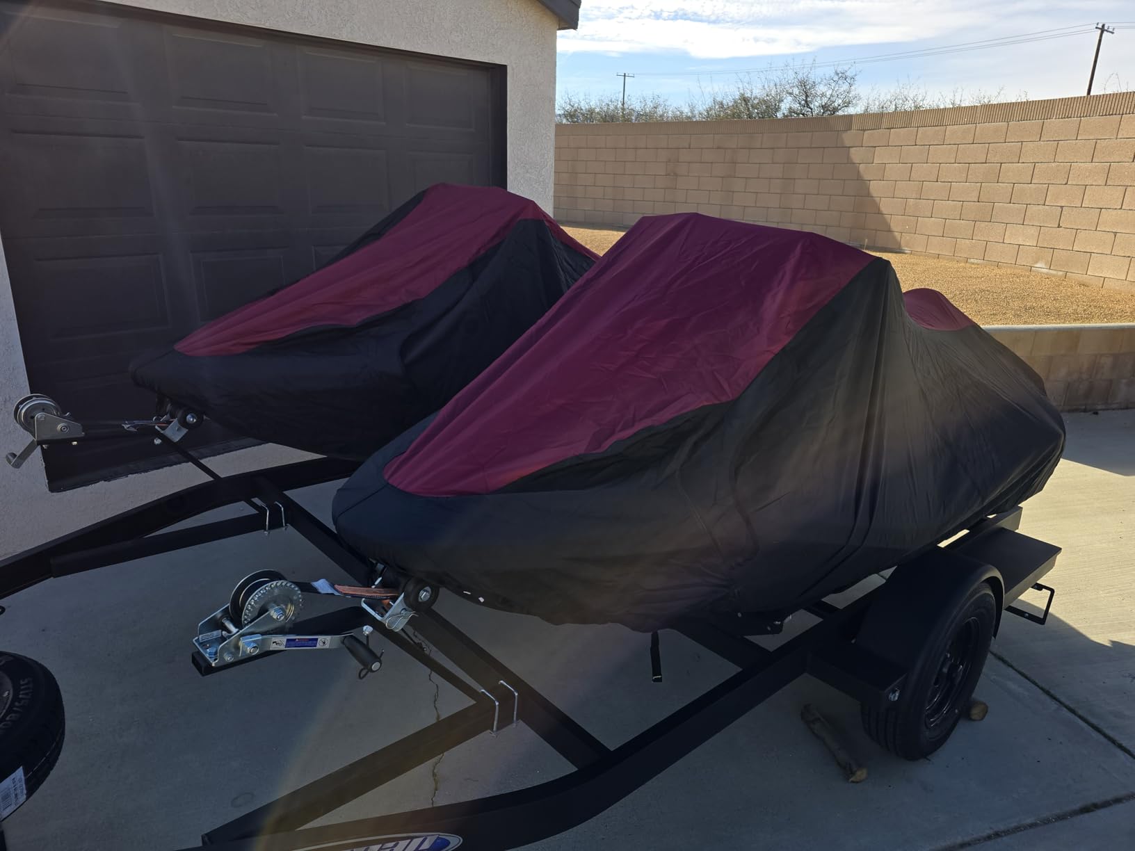 600D Jet Ski Cover - Trailerable Jet Ski Cover, Waterproof Jetski Cover, Fits from 126