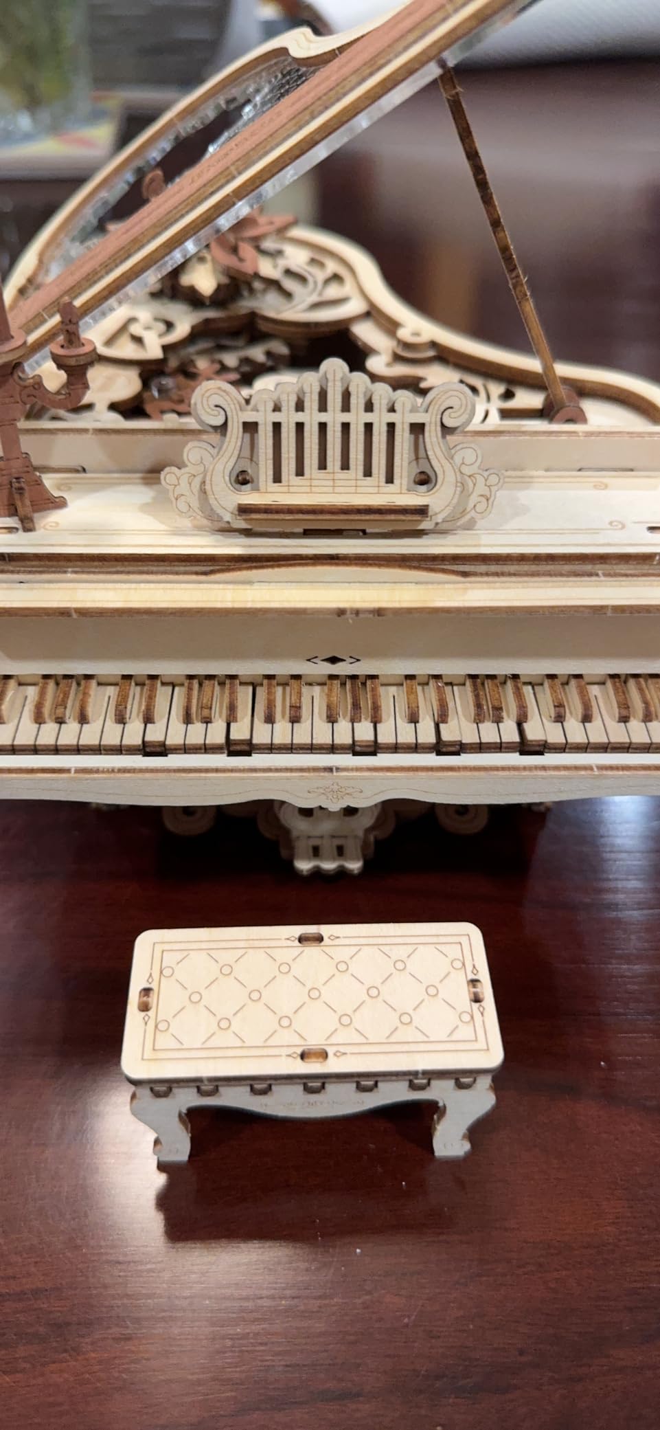 ROKR 3D Wooden Puzzles for Adults 223pcs Piano Model Kit 1:20 Scale Building Puzzles Wooden Music Box Unique Gift for Men Women Hobbies for Birthday Christmas customer photo 1