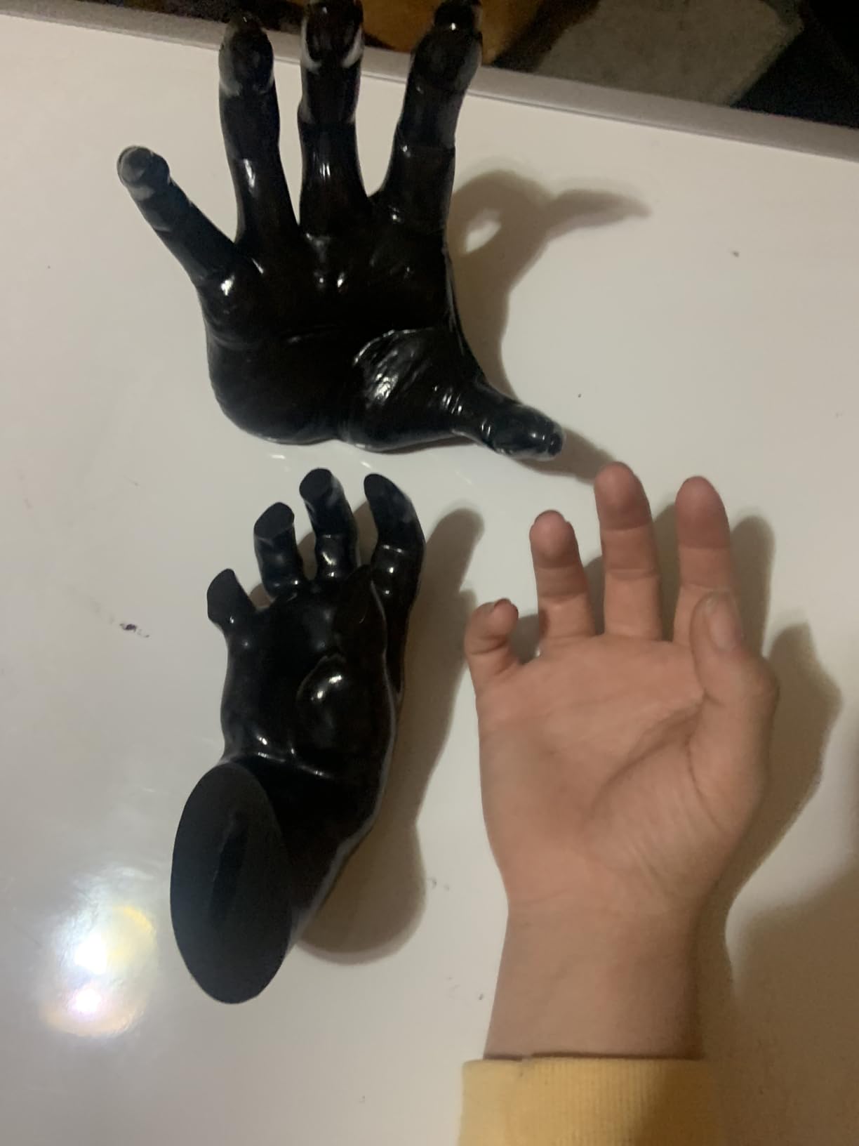 Halloween Decorations 3 Set Creepy Hands with Candles Halloween Wall Decor | Life-Sized Horror Hands customer photo 2