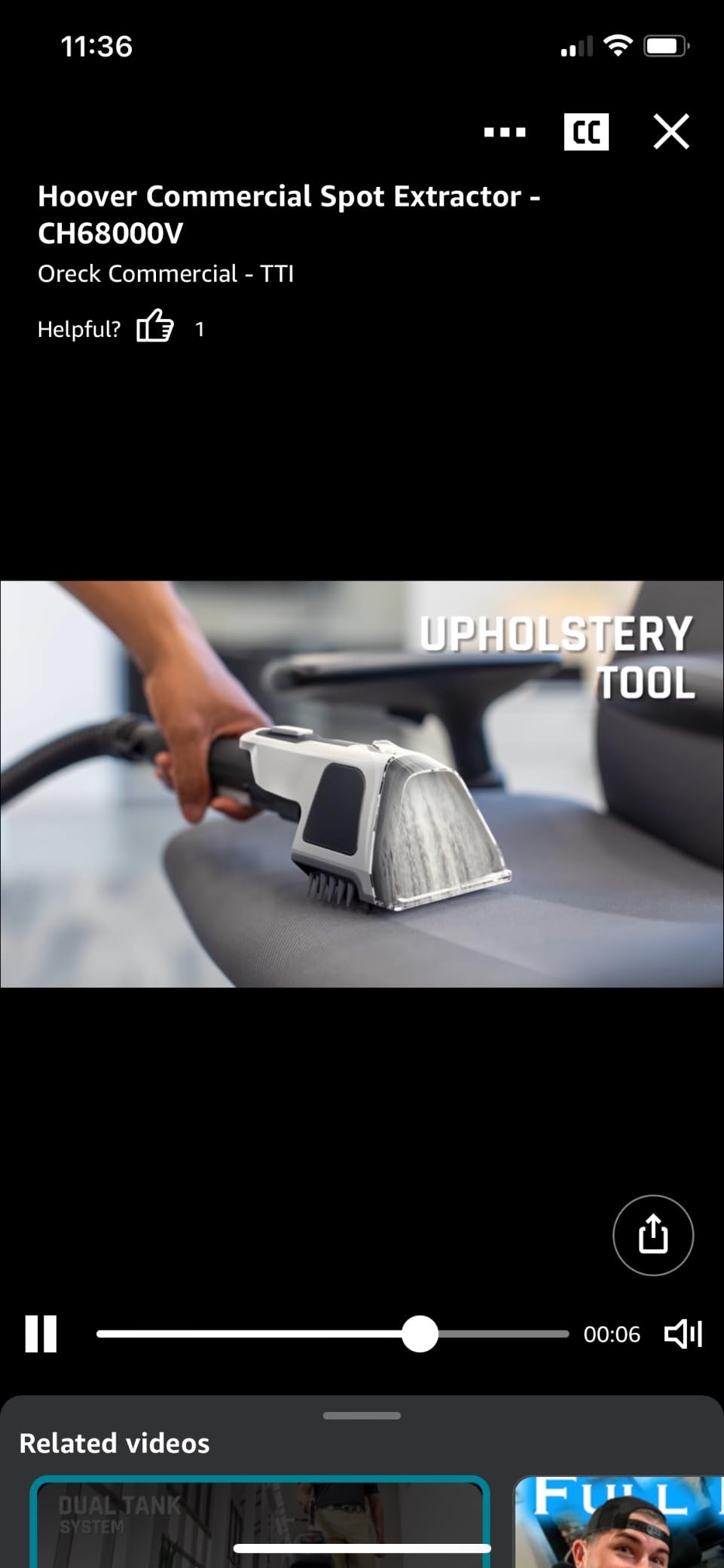 Hoover Commercial PowerScrub XL Spot Extractor, Carpet Cleaner Machine | Deep Cleaning Shampooer, Commercial Grade Stain Remover with Heated Dryer, Pair with Hoover Carpet Cleaner Solution customer photo 1