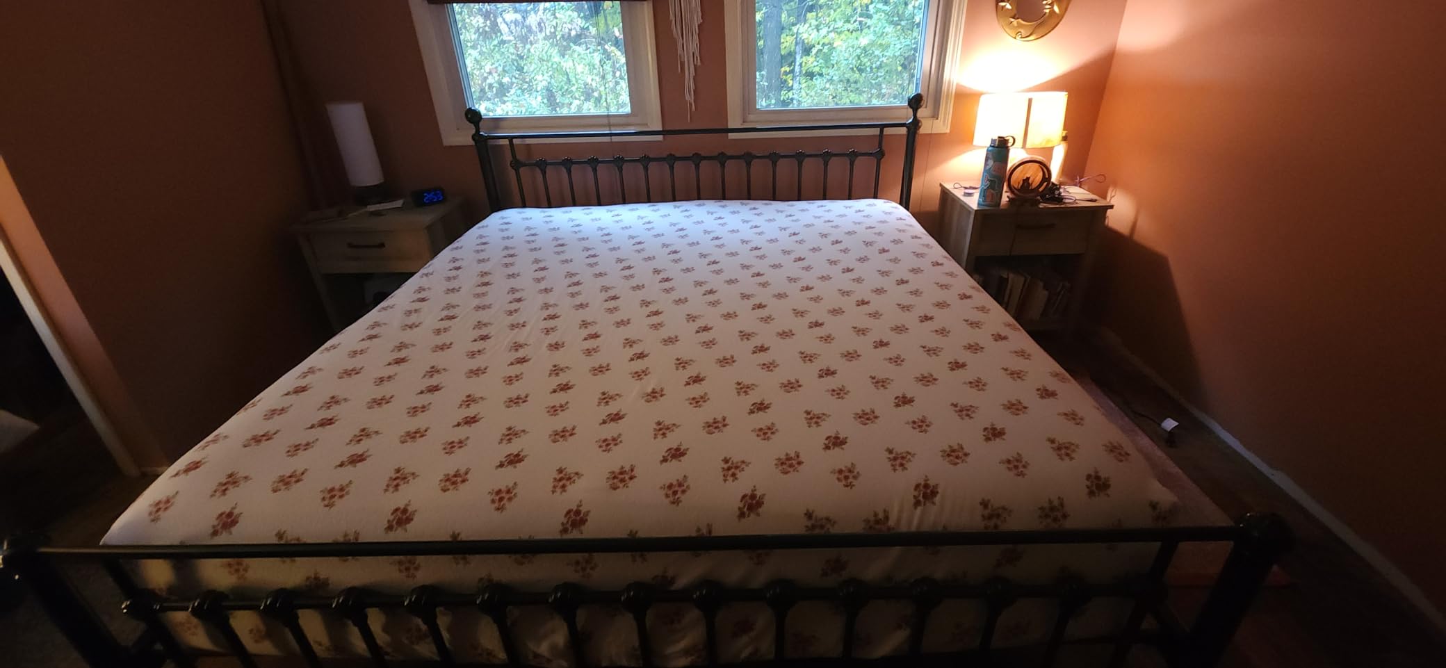SUPREME ELEGANCE White Jersey Knit 4-Piece Queen Sheet Set, T-Shirt Bed Sheets with Soft Cotton Blend Heather Fabric, Wrinkle-Resistant, Deep Pocket Fitted Sheet, All-Season Queen Bedding Set customer photo 2