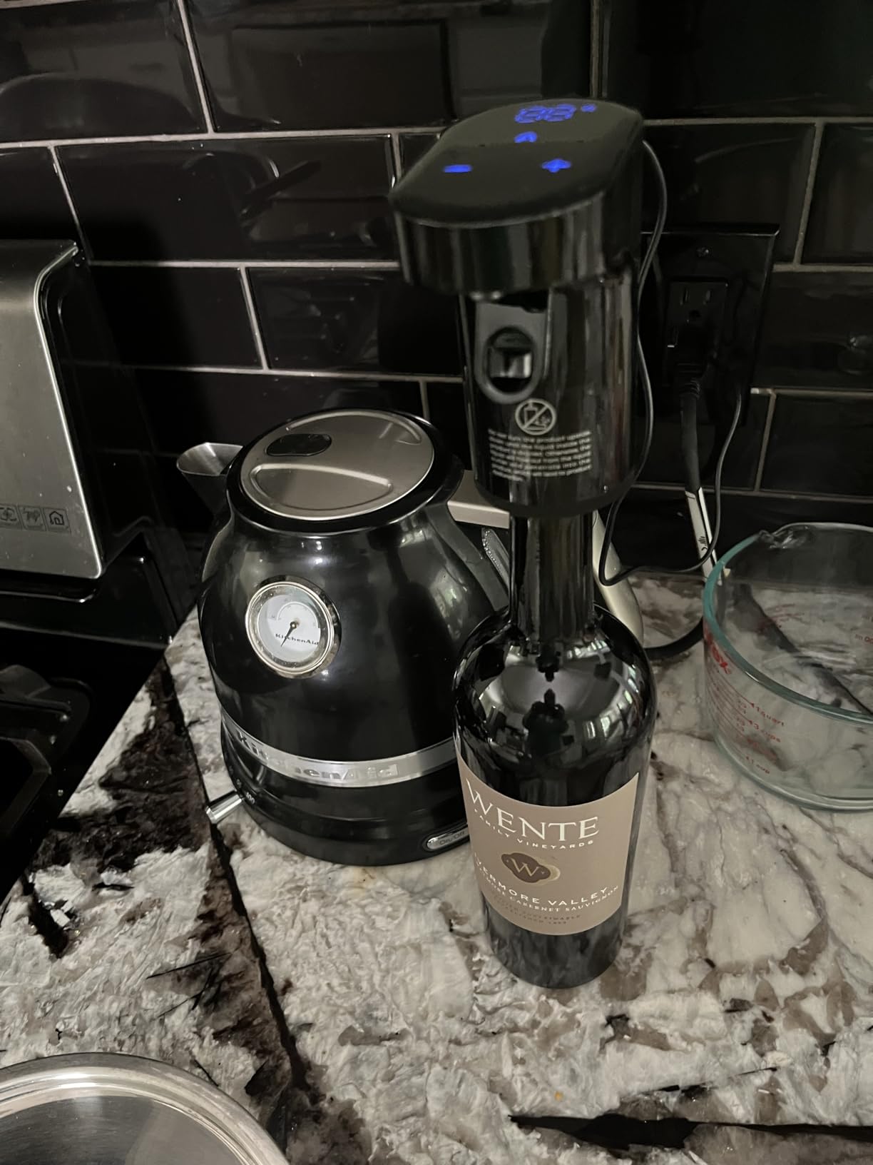 5 in 1 Wine Aerator Whiskey Dispenser, Liquor Decanter, Alcohol Pourer-Black | World Cup Party Essential | 1-Second Aeration | Easy Tap-to-Pour | 1-999ml Precision | USB-C Rechargeable | Smart&Automatic customer photo 1