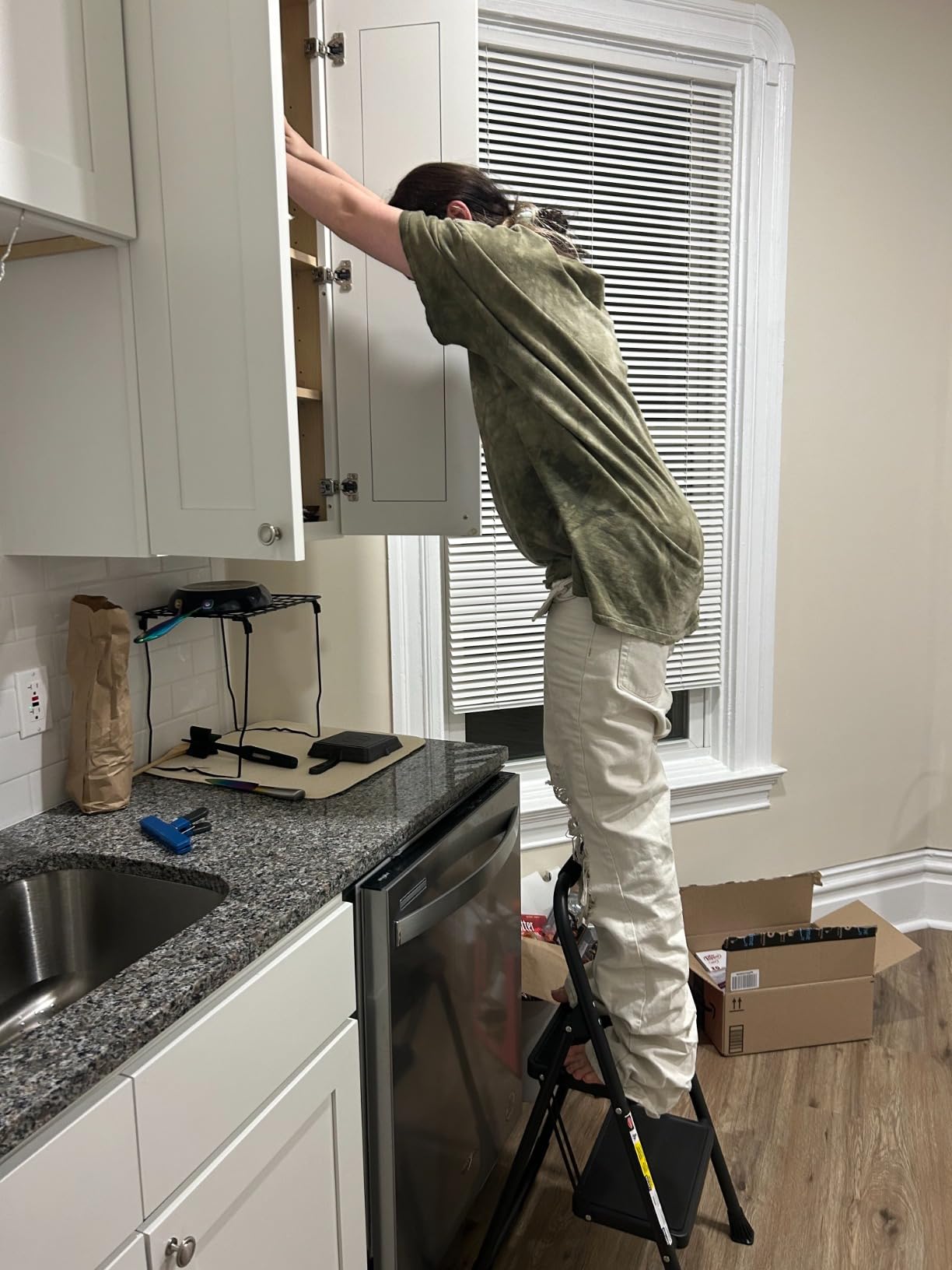 HBTower 2 Step Ladder, Step Stool for Adults | 2 Step Ladder Folding Step Stool with Wide Pedal Ergonomic Design customer photo 1