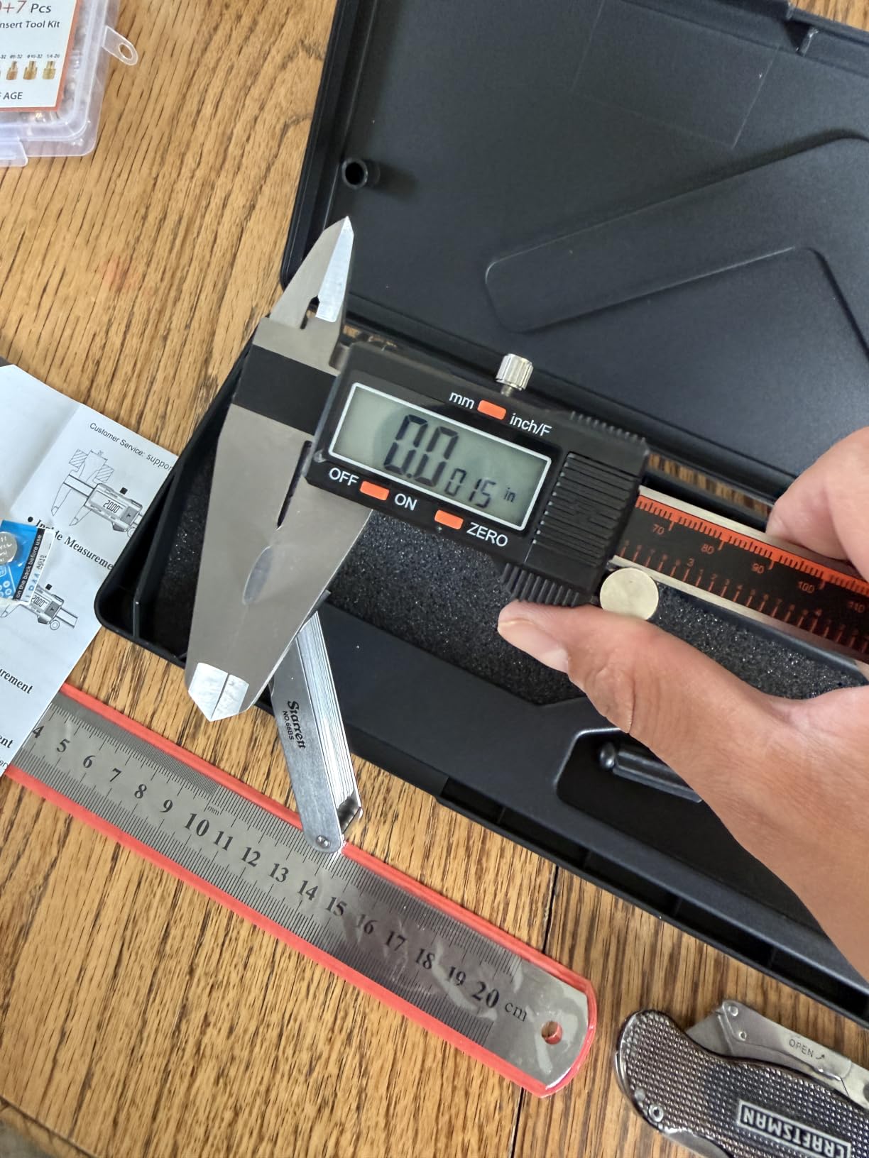 HARDELL Digital Caliper 12 Inch, Micrometer Calipers with Large LCD Screen | Stainless Caliper Measuring Tool, Inch/mm/Fraction, Auto-Off and Sturdy Case. For Automotive, Woodwork, Large Projects customer photo 2