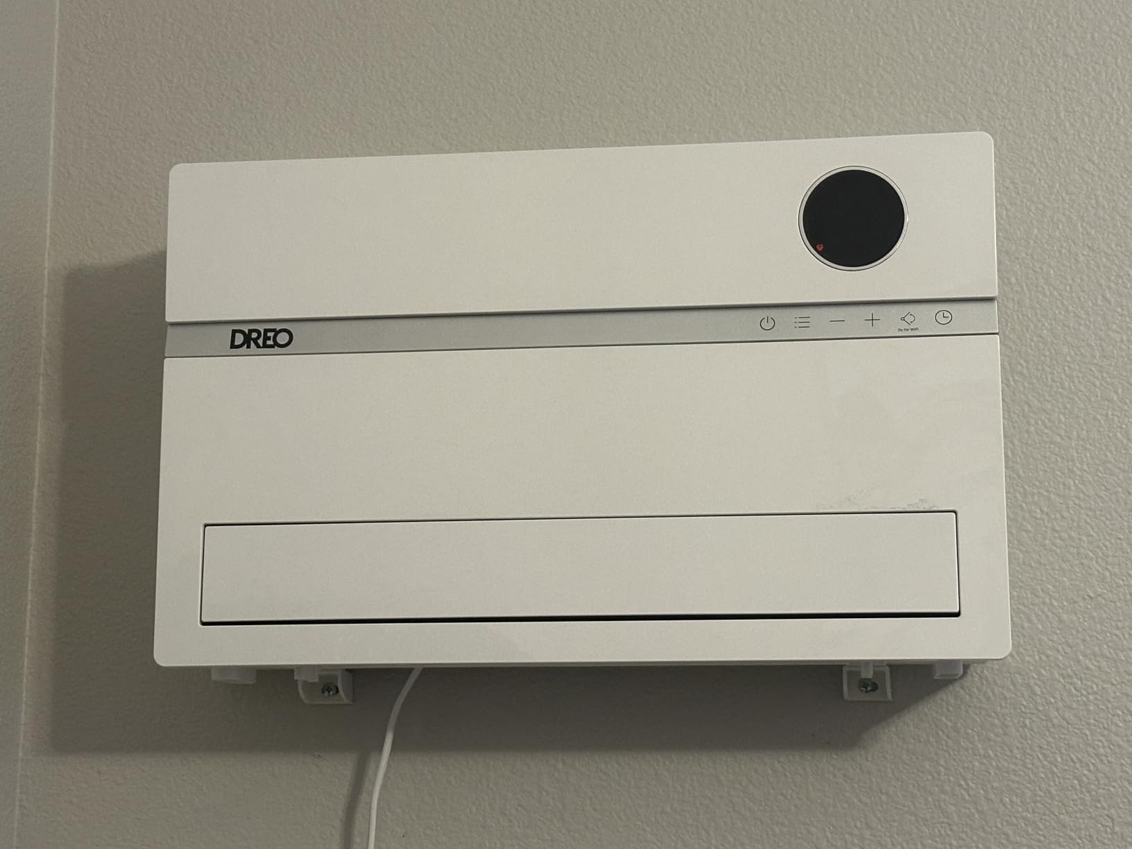 DREO Smart Wall Heater, 1500W Space Heater for Bedroom, White, Standard customer photo 2