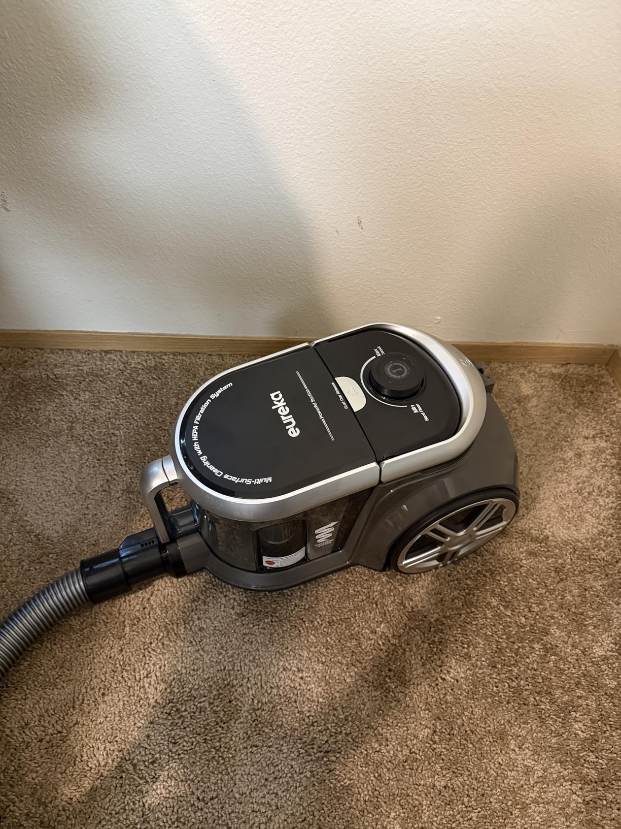Eureka Bagless Canister Vacuum Cleaner, Vacuum for Hardwood Floor, Carpet | NEN180 WhirlWind, Lightweight, 1000W, ≤82 dBA. HEPA, Auto cord rewind, 2-in-1 Vac for Hard Floors, Carpets, & Pet Hair customer photo 2