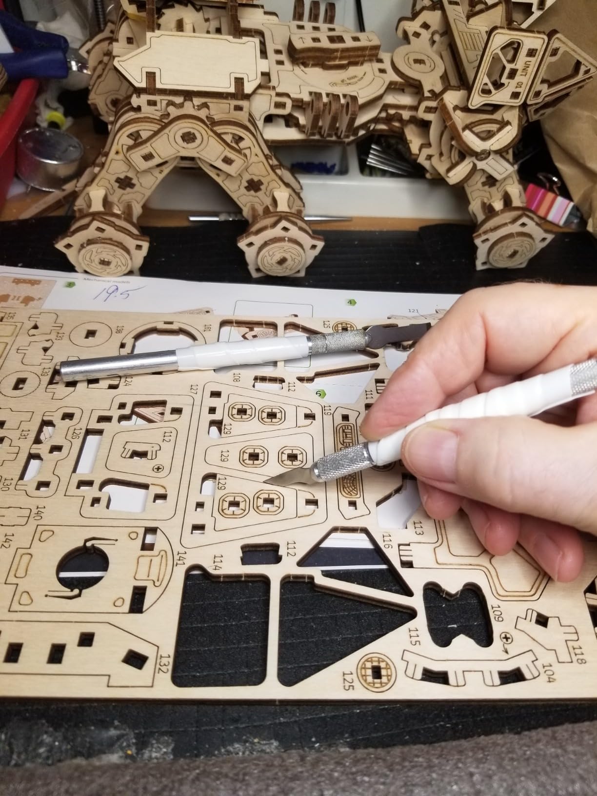 UGEARS NASA Space Shuttle Discovery - Wooden Models to Build for Adults - Space Shuttle Model Kit - Mechanical 3D Puzzle Wooden Model Kit for Adults - Spacecraft Model with Detailed Features customer photo 2